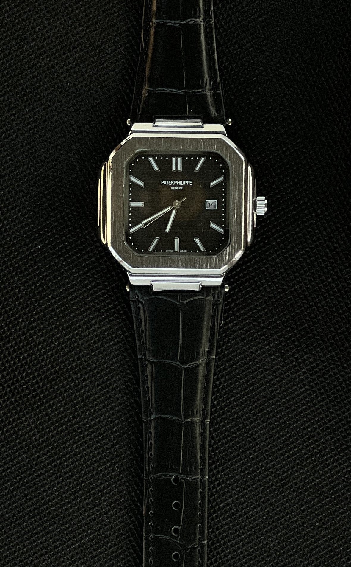Patek Philippe leather Watch – with Standard Gift Box Packaging