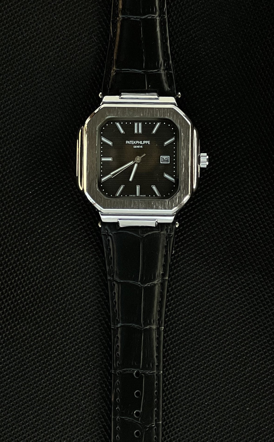 Patek Philippe leather Watch – with Standard Gift Box Packaging