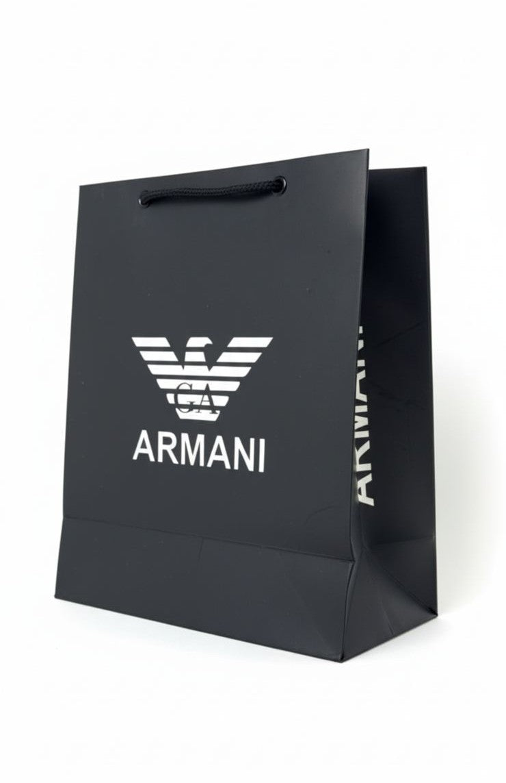 Armani Exchange Reversible Belt – Black & Brown with Classic Buckle