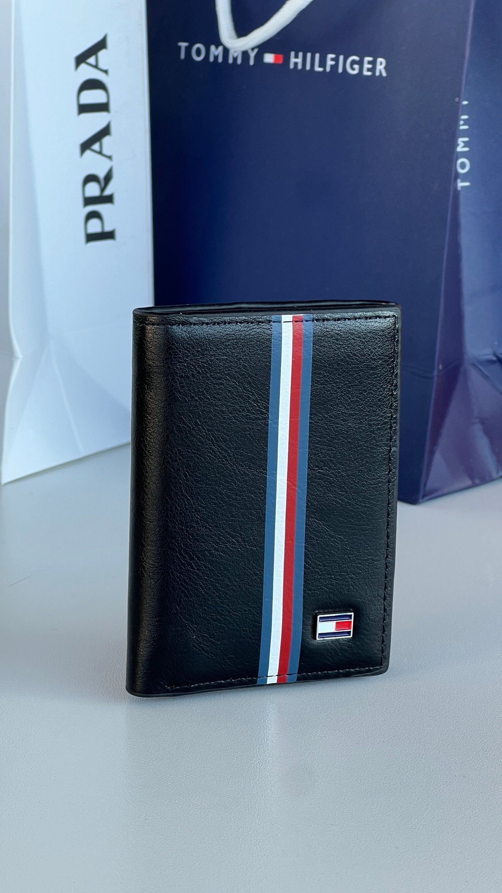 Tommy Hilfiger Leather Trifold Wallet – Premium Gift Packaging Included