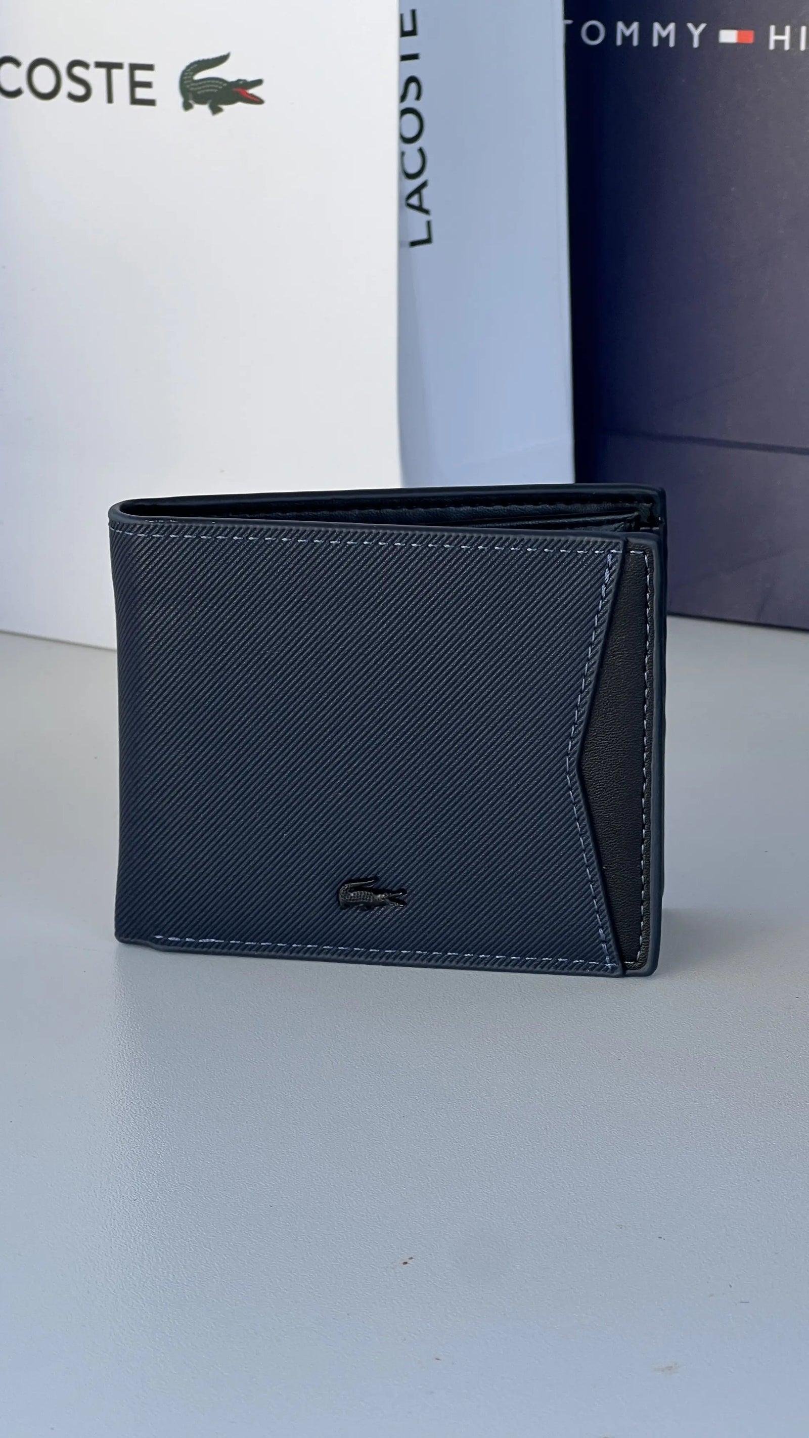 LACOSTE Wallet & Double Face Belt Set – Premium Gift Set with Box & Bag