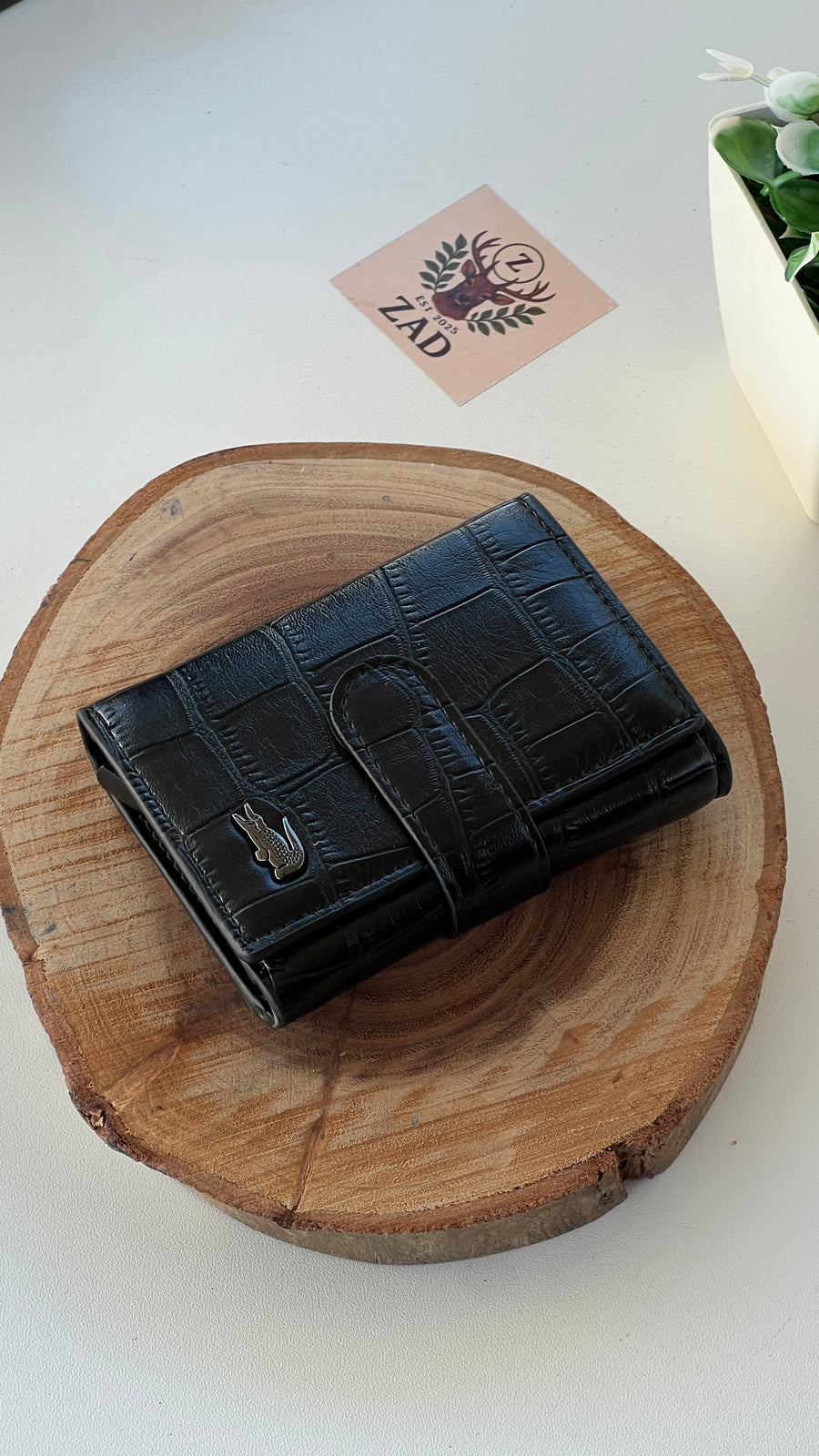 Lacoste Leather Trifold Wallet – Premium Gift Packaging Included