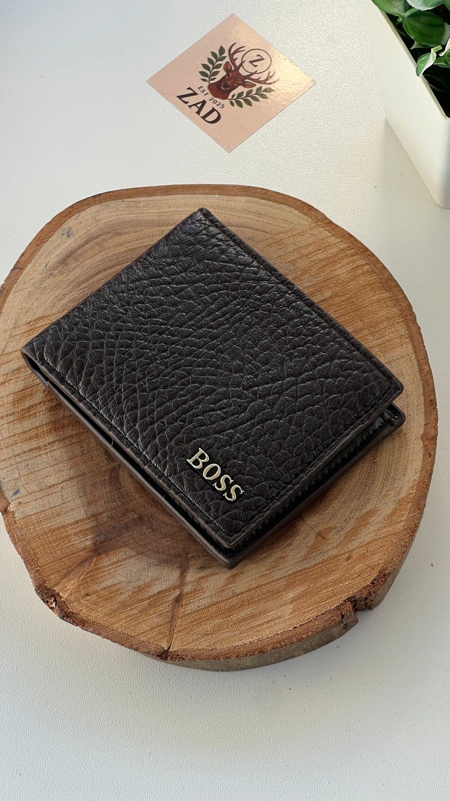 BOSS Leather bifold Wallet – Premium Gift Packaging Included