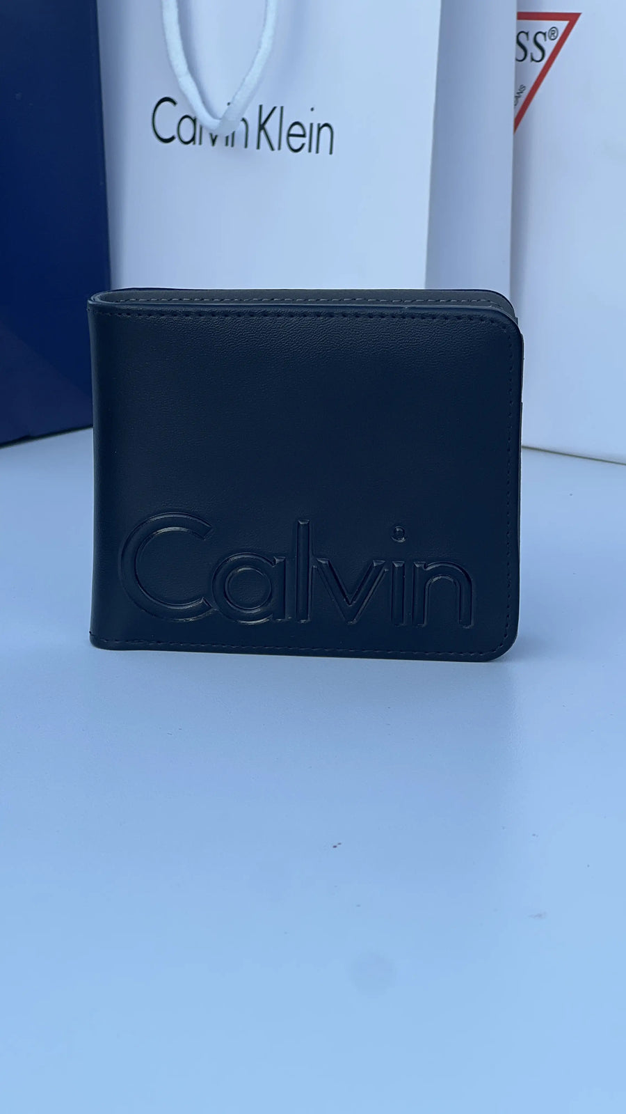 Calvin Klein Reversible Belt & Leather Bifold Wallet – Premium Gift bundle