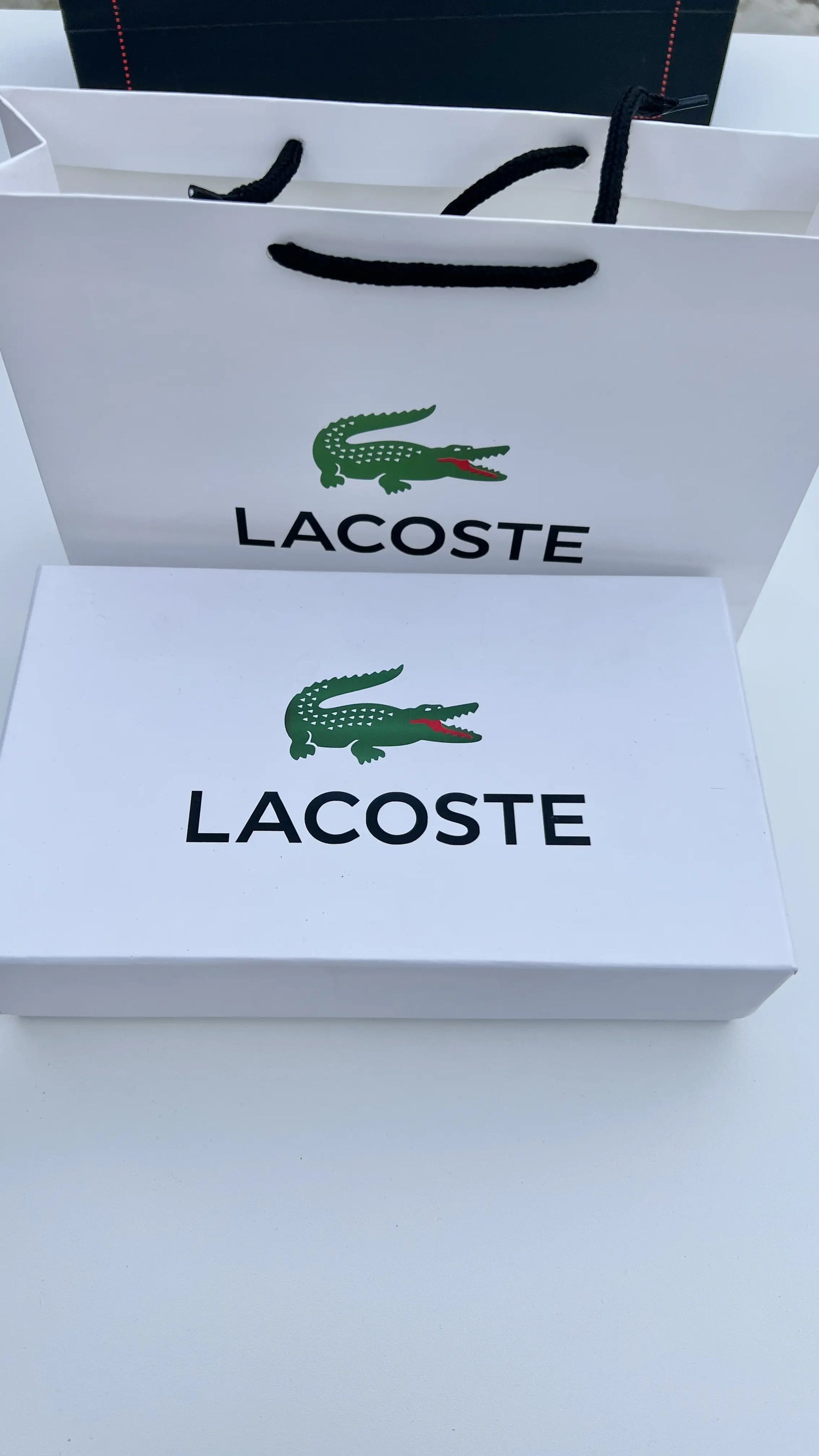 LACOSTE Wallet & Double Face Belt Set – Premium Gift Set with Box & Bag