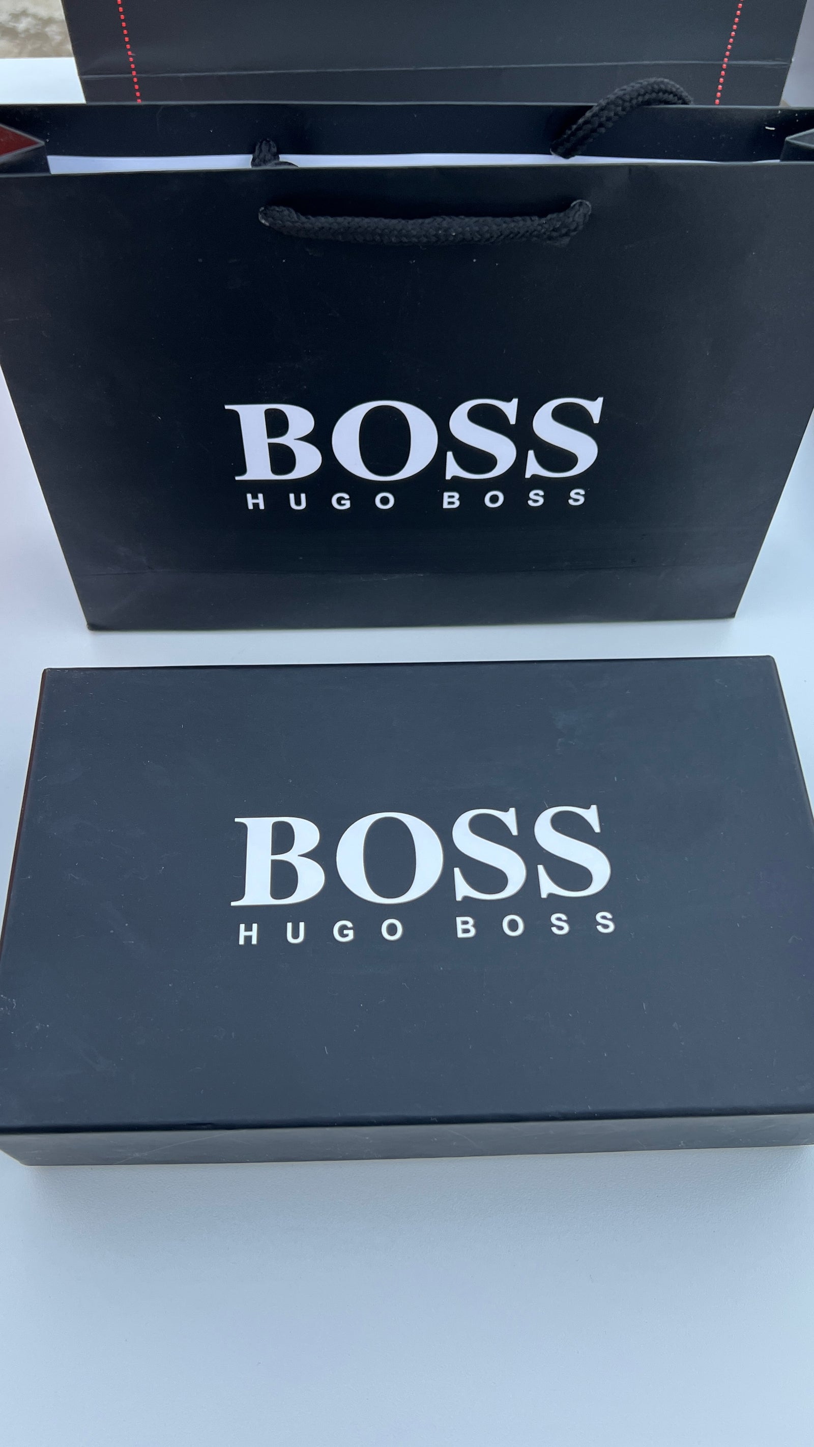 BOSS Wallet & Automatic Belt Set – Premium Gift Set with Box & Bag