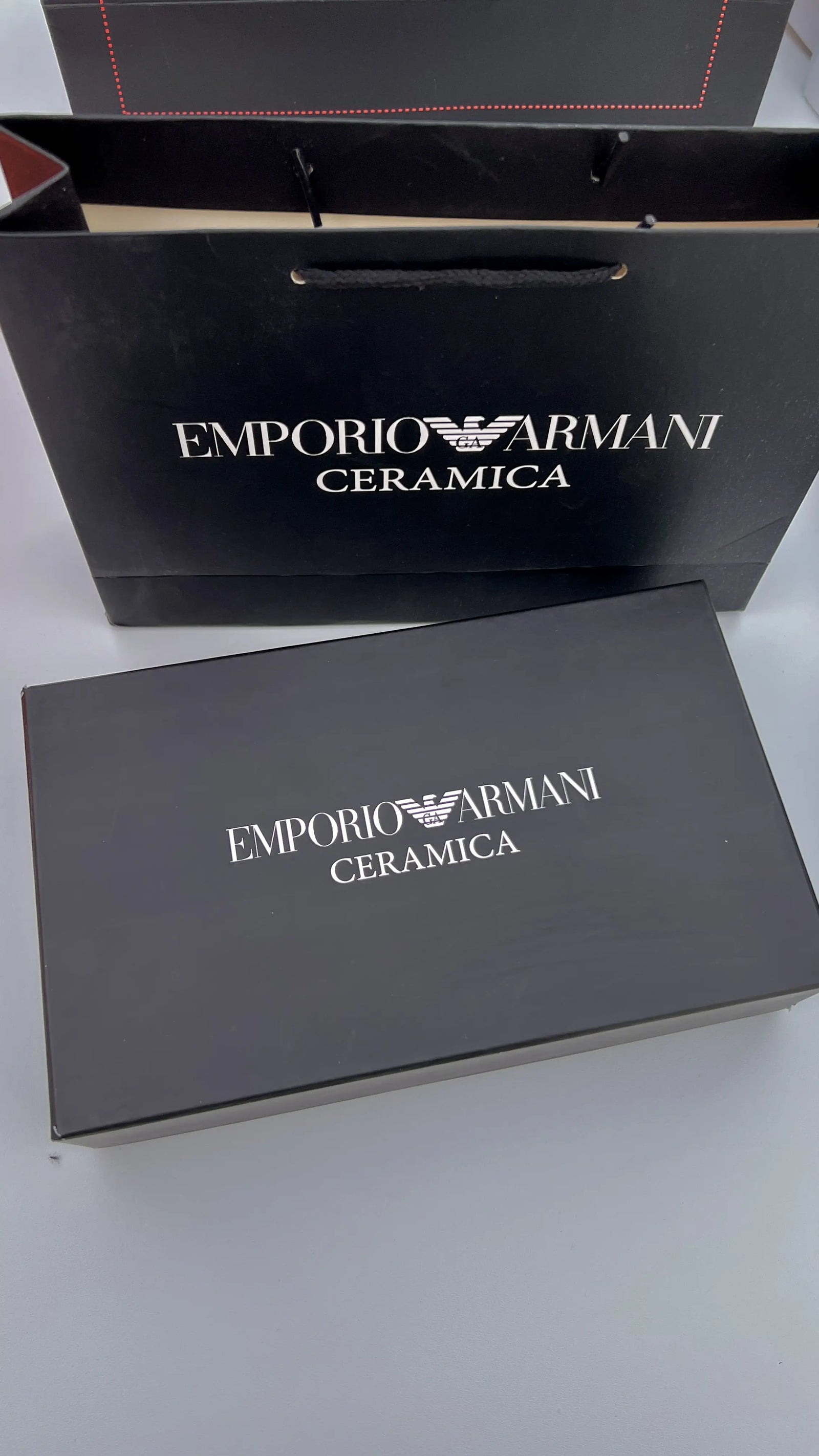 ARMANI Wallet & Automatic Belt Set – Premium Gift Set with Box & Bag