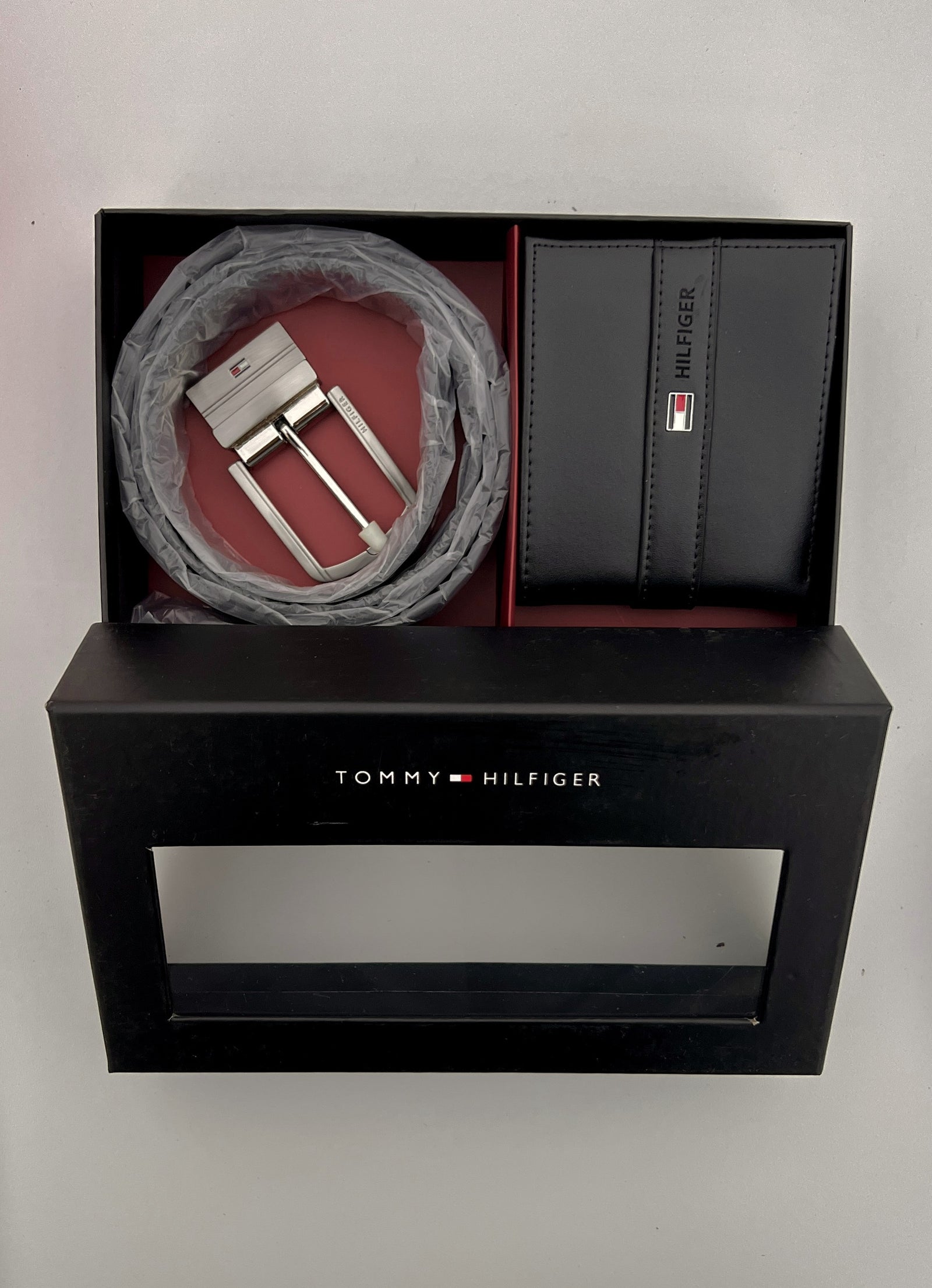 Tommy Hilfiger Wallet & Double Face Belt Set – Premium Gift Set with Box & Bag