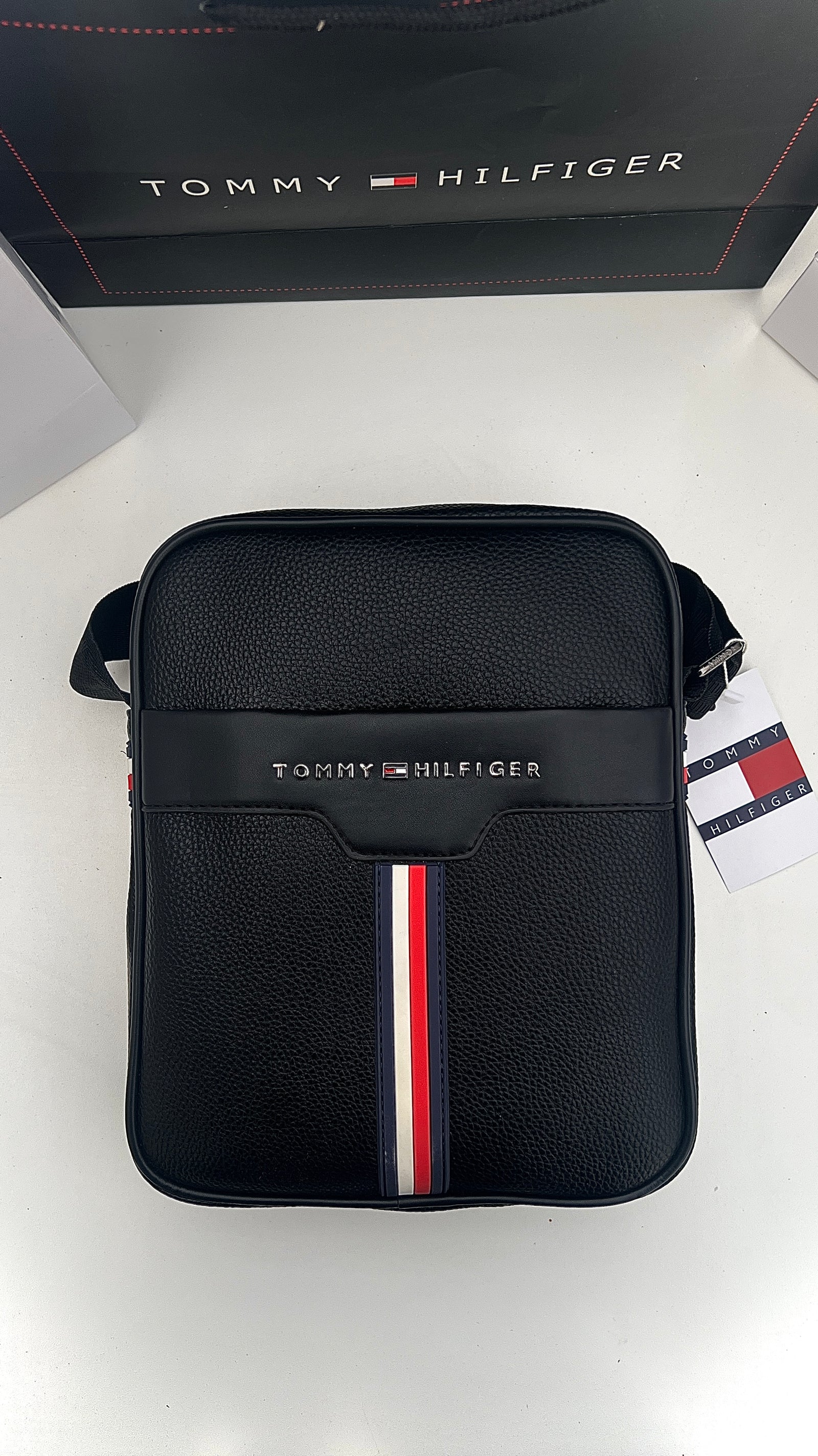 Tommy Hilfiger Crossbody Bag – Premium Stamped Bag with Gift Packaging