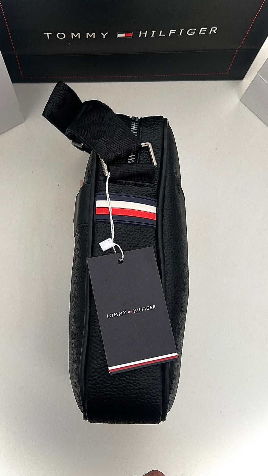 Tommy Hilfiger Crossbody Bag – Premium Stamped Bag with Gift Packaging