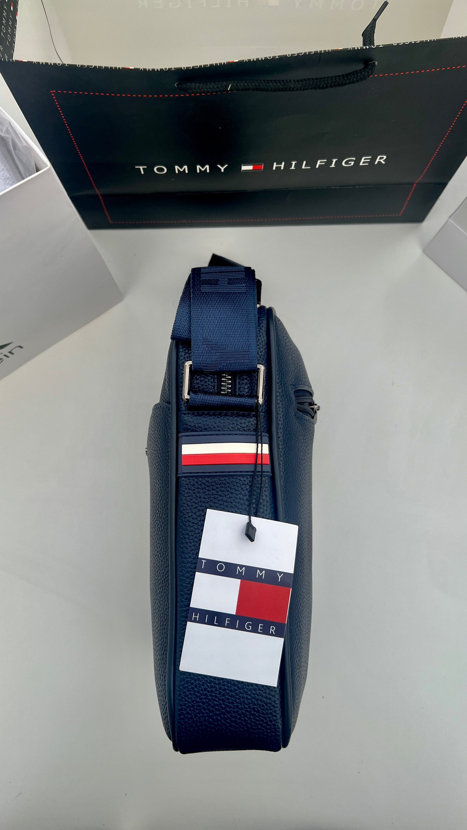 Tommy Hilfiger Crossbody Bag – Premium Stamped Bag with Gift Packaging