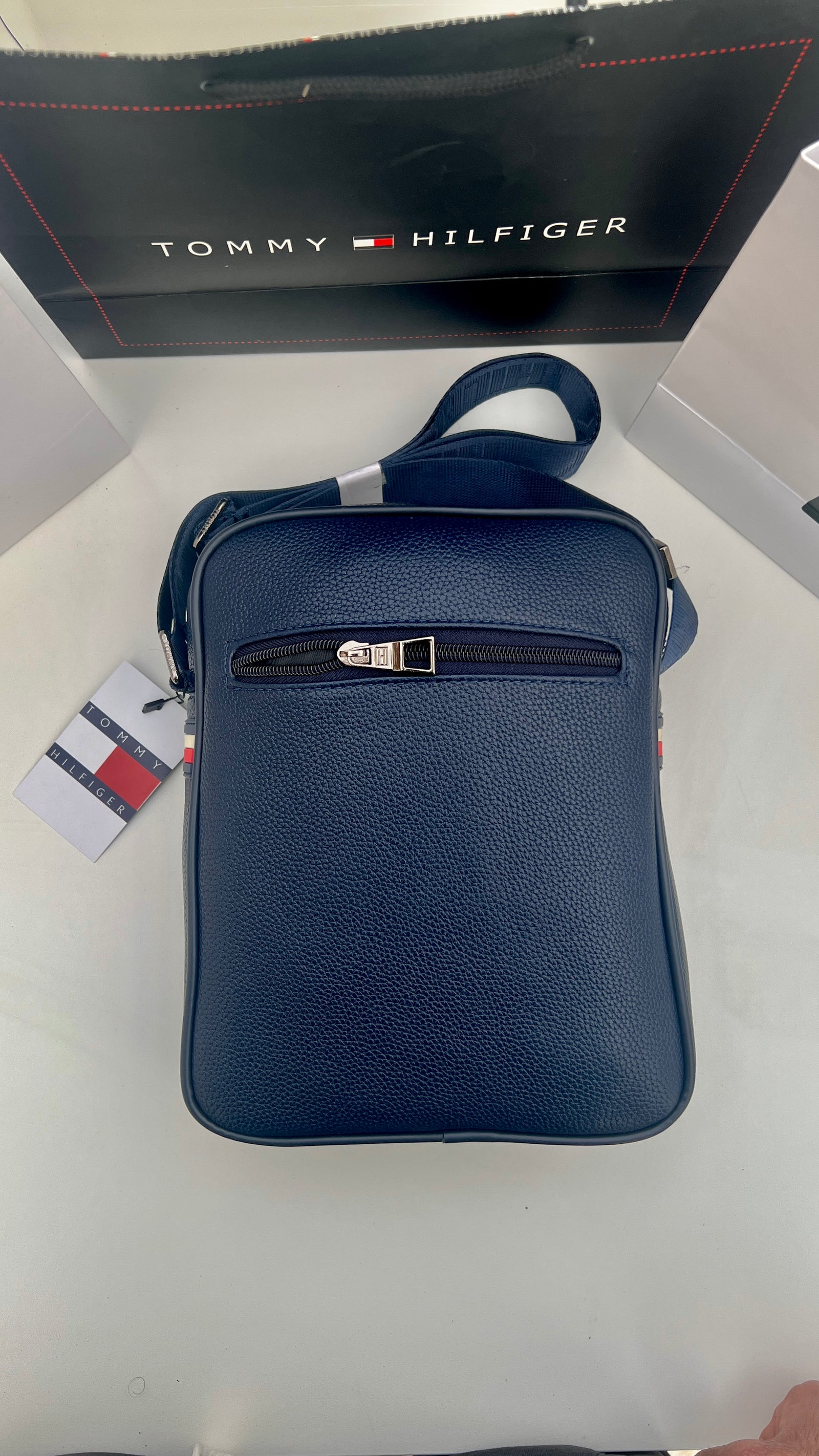 Tommy Hilfiger Crossbody Bag – Premium Stamped Bag with Gift Packaging