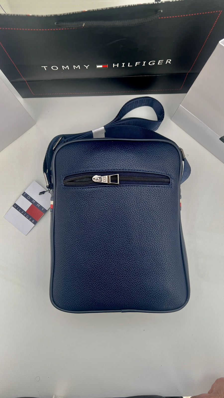 Tommy Hilfiger Crossbody Bag – Premium Stamped Bag with Gift Packaging