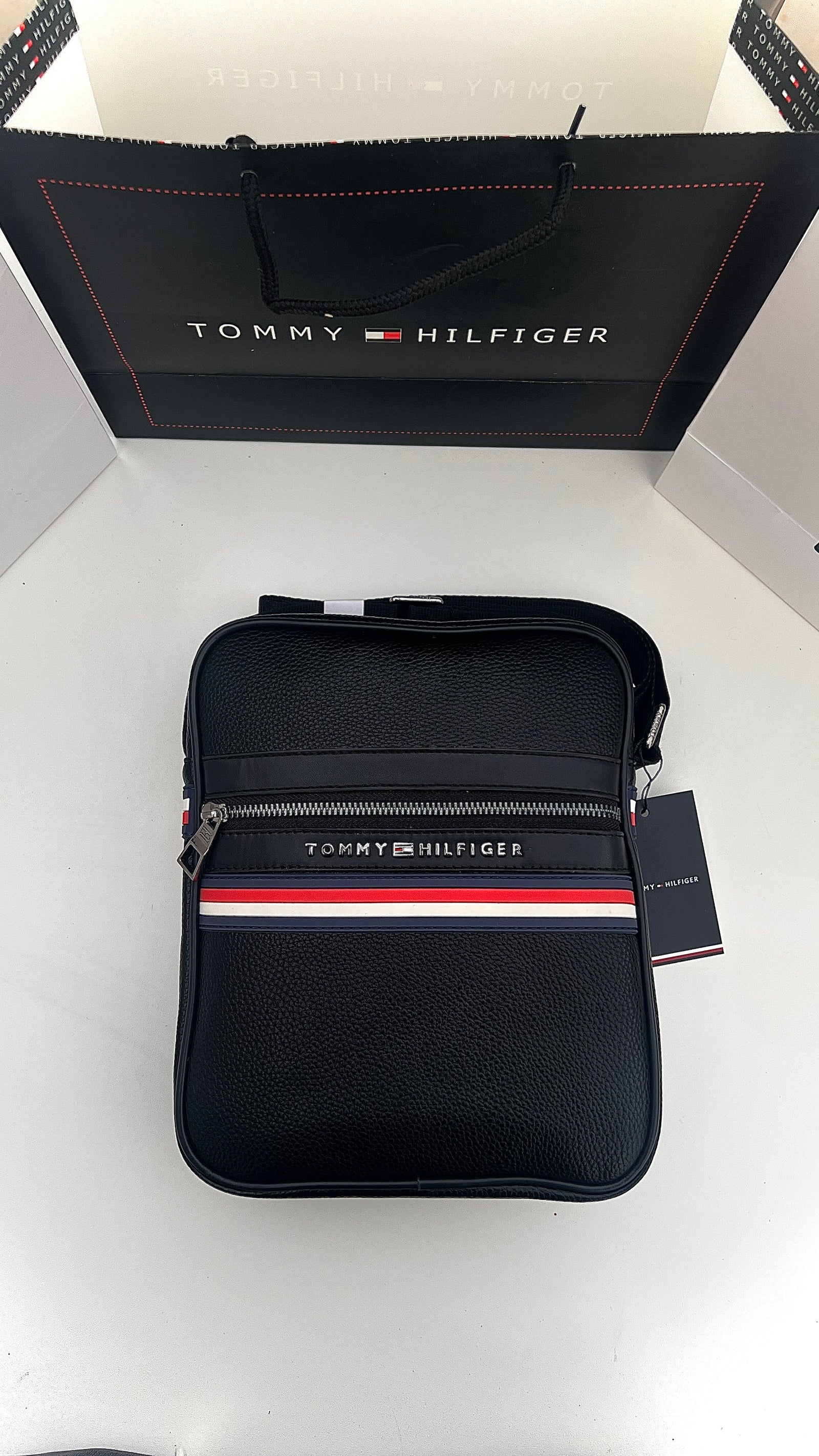 Tommy Hilfiger Crossbody Bag – Premium Stamped Bag with Gift Packaging