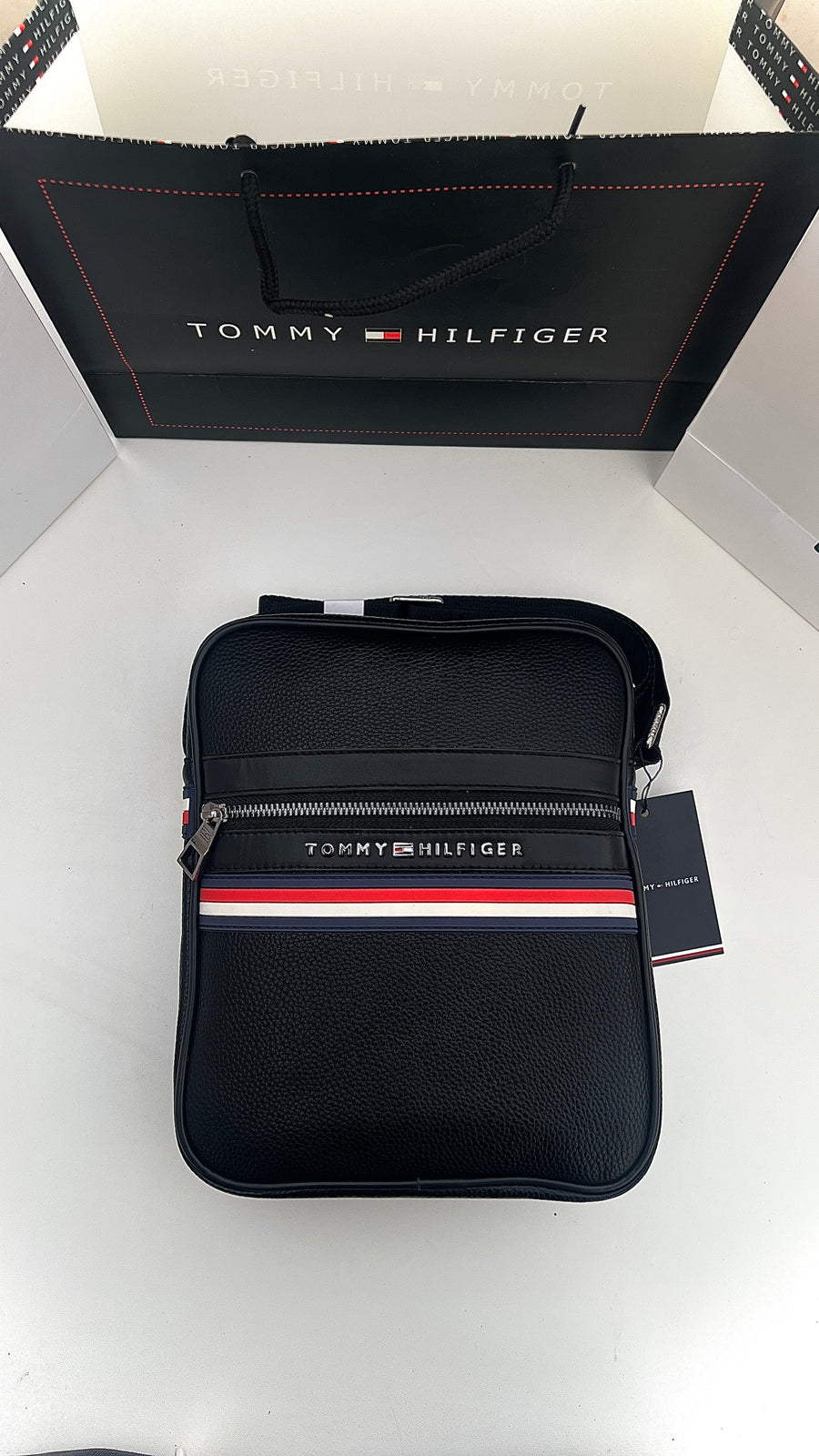 Tommy Hilfiger Crossbody Bag – Premium Stamped Bag with Gift Packaging