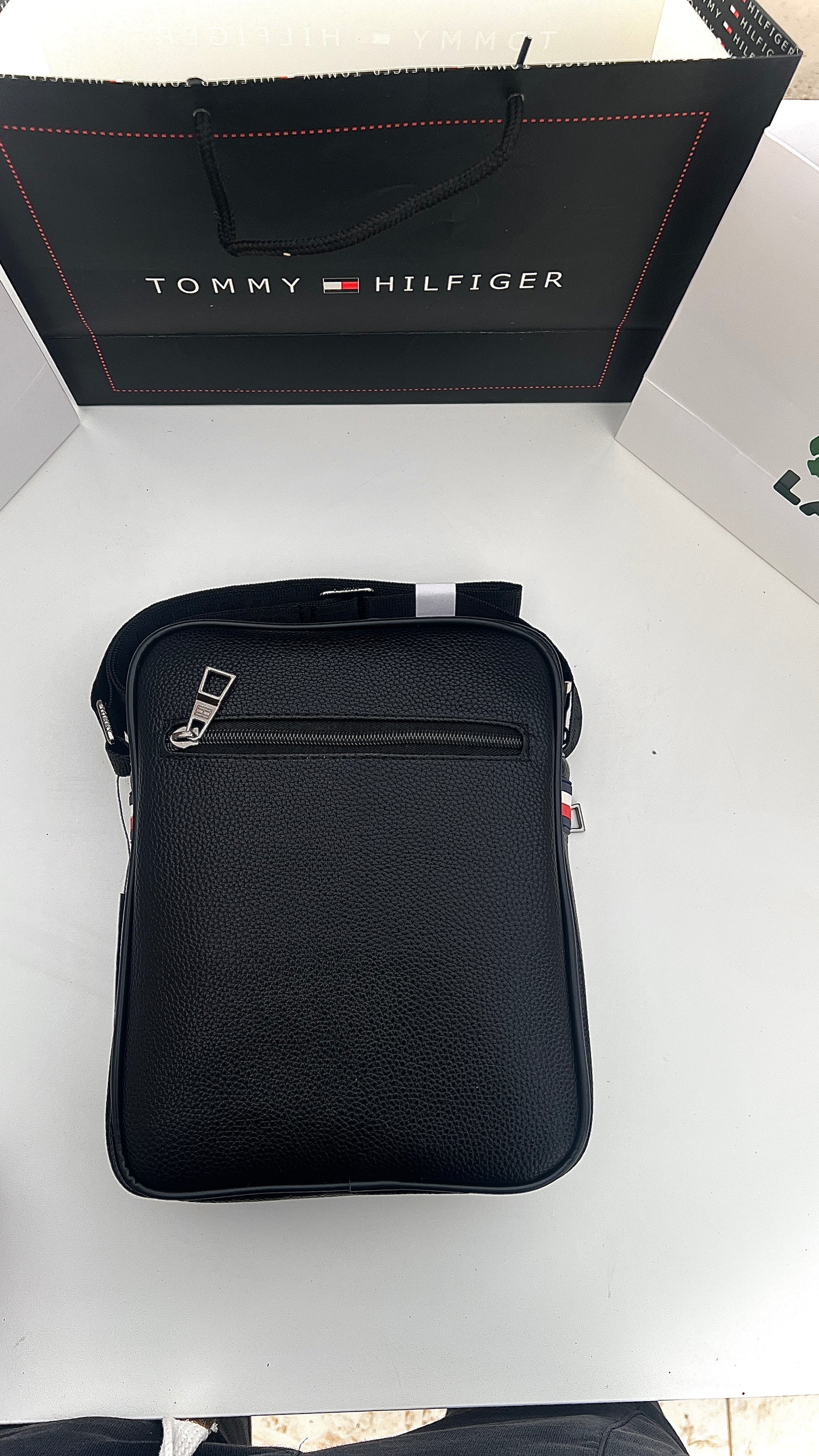 Tommy Hilfiger Crossbody Bag – Premium Stamped Bag with Gift Packaging