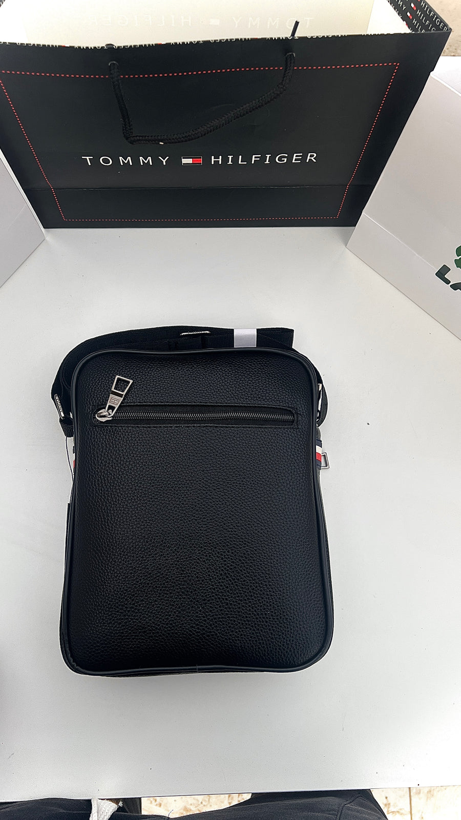 Tommy Hilfiger Crossbody Bag – Premium Stamped Bag with Gift Packaging