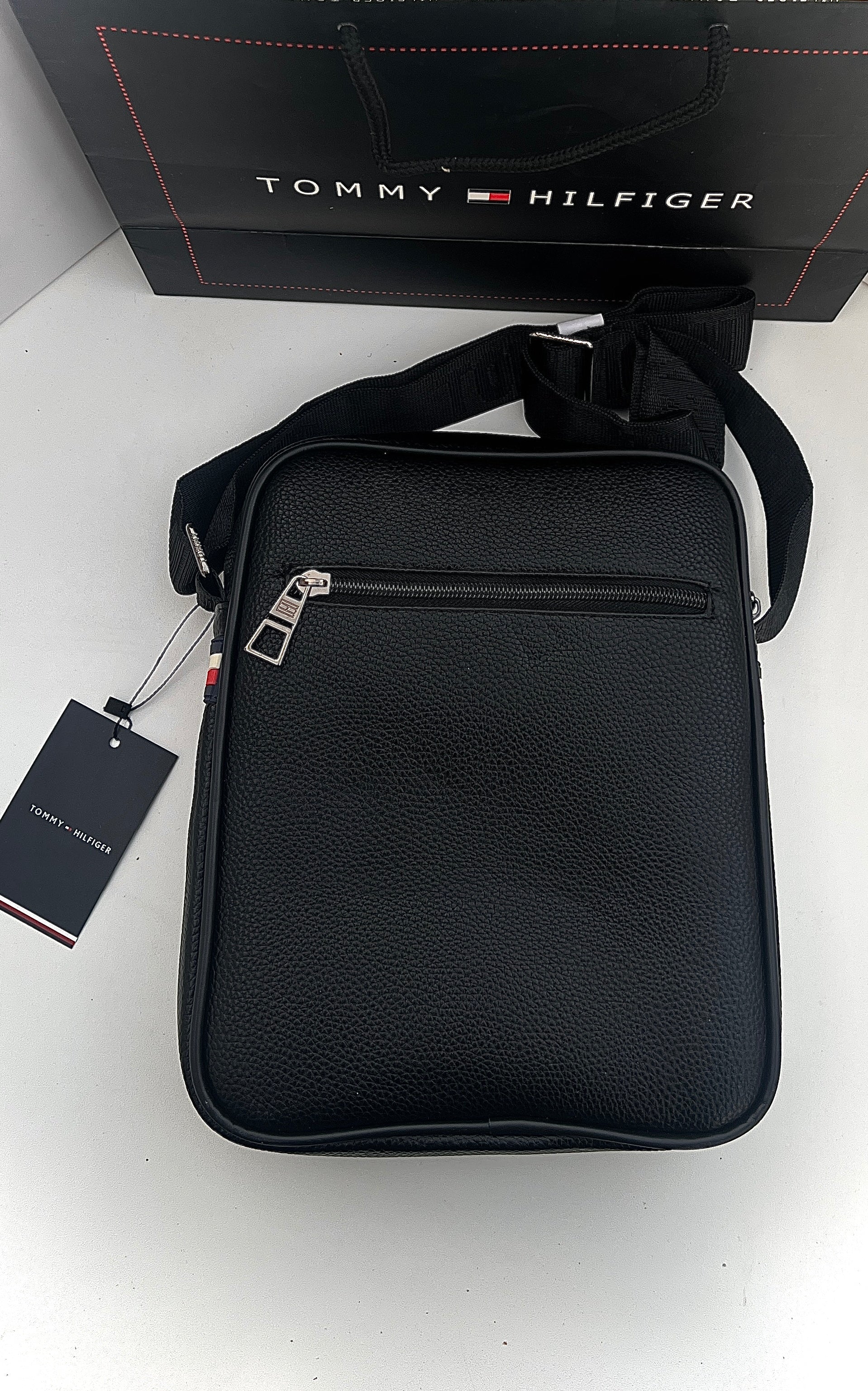 Tommy Hilfiger Crossbody Bag – Premium Stamped Bag with Gift Packaging