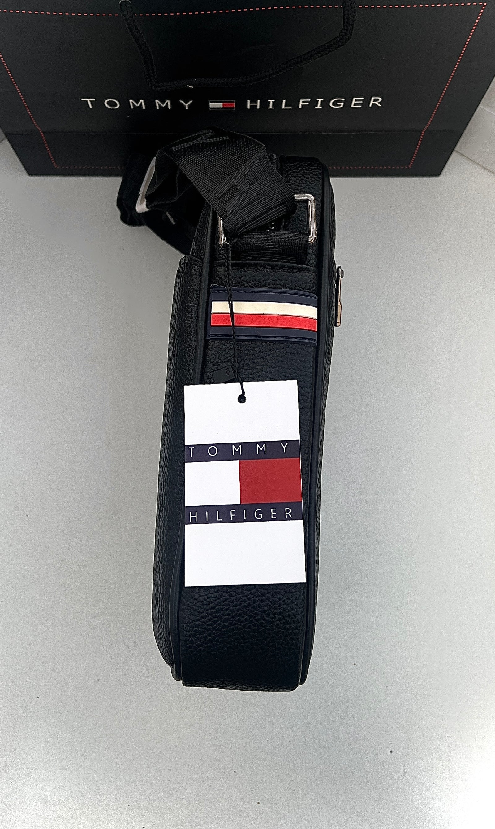 Tommy Hilfiger Crossbody Bag – Premium Stamped Bag with Gift Packaging