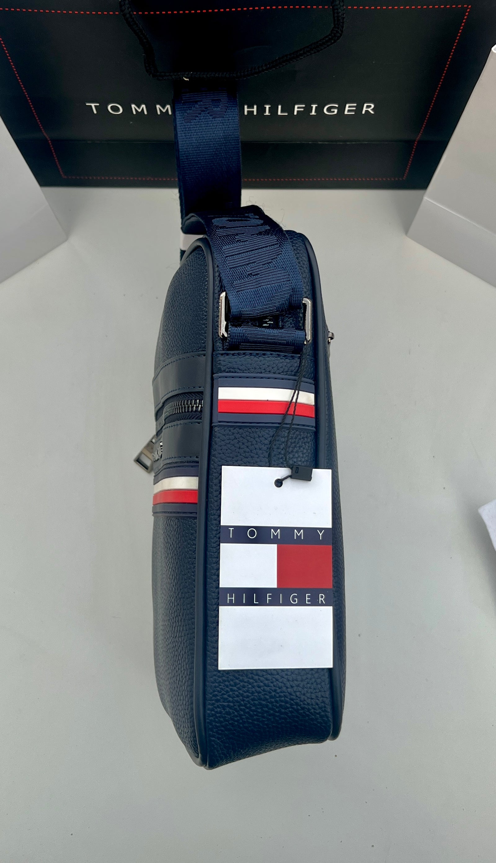 Tommy Hilfiger Crossbody Bag – Premium Stamped Bag with Gift Packaging