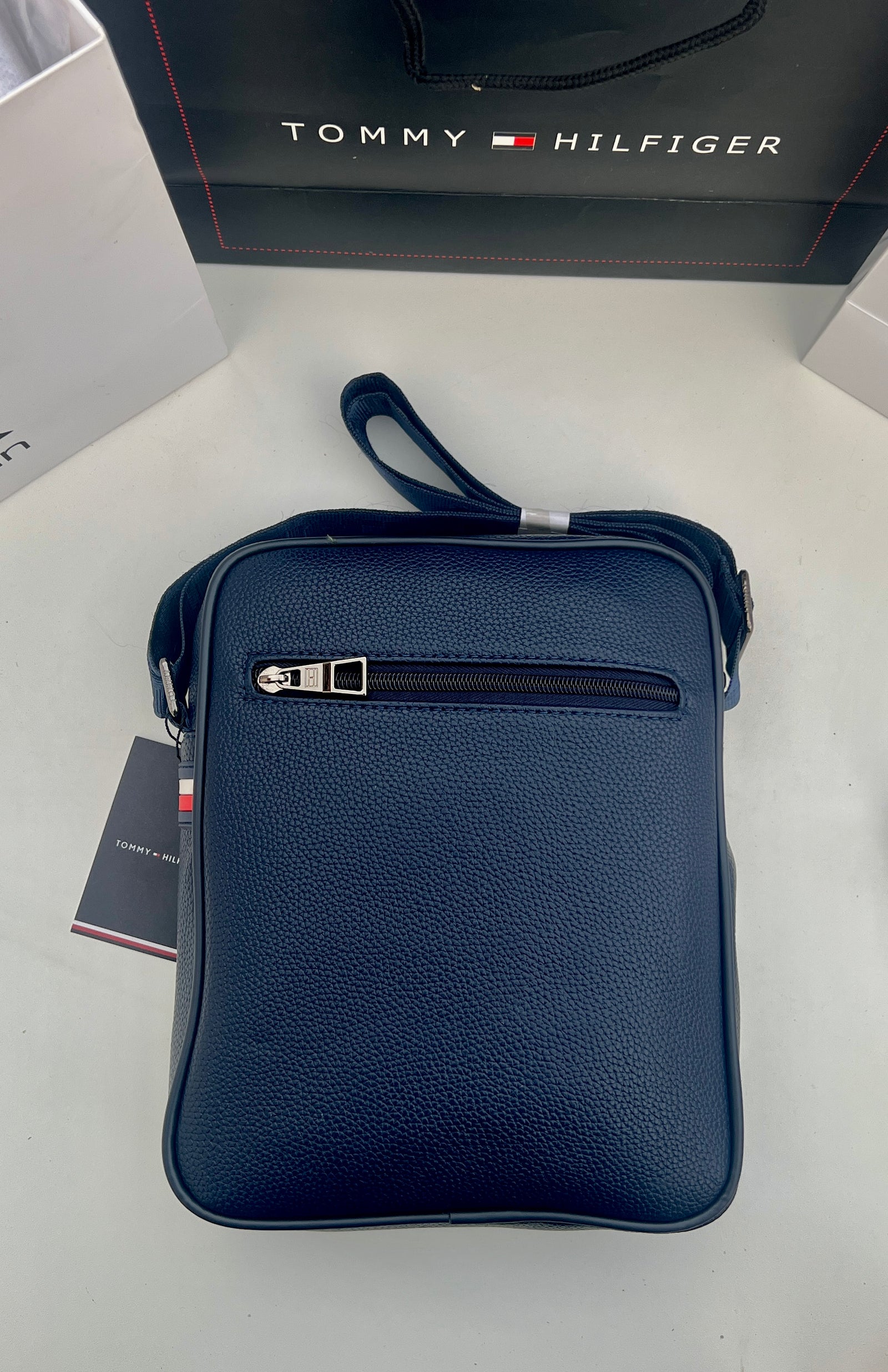 Tommy Hilfiger Crossbody Bag – Premium Stamped Bag with Gift Packaging