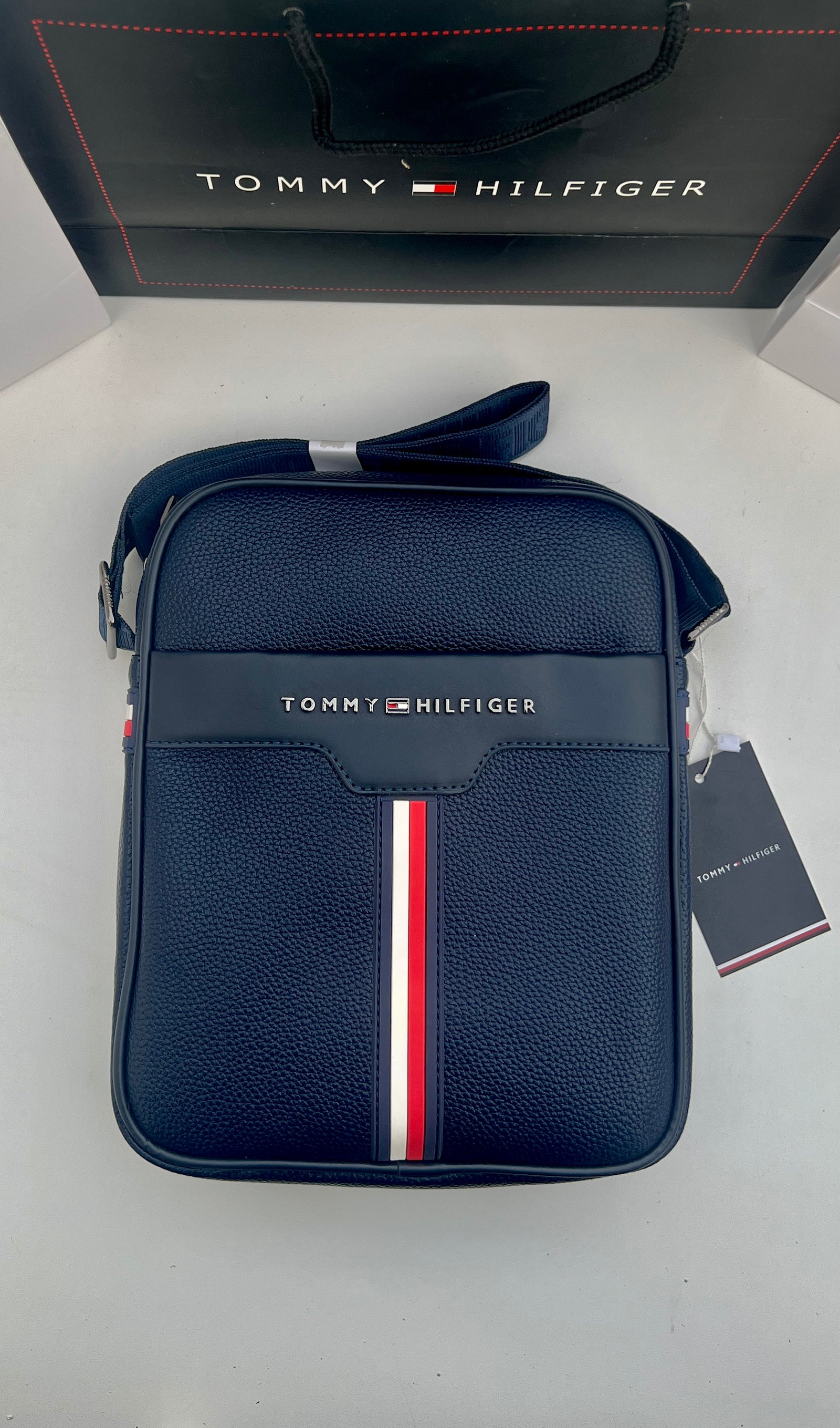 Tommy Hilfiger Crossbody Bag – Premium Stamped Bag with Gift Packaging