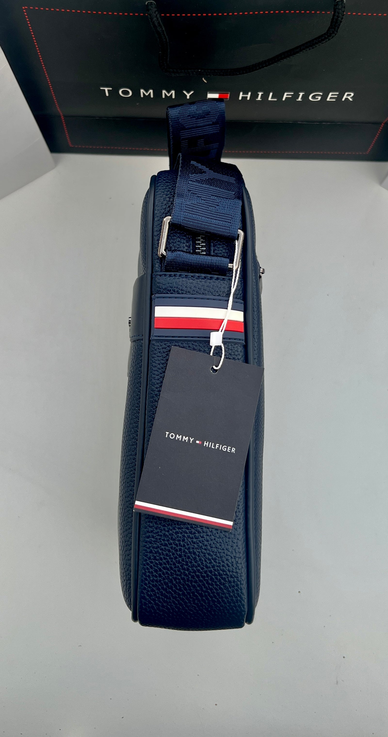Tommy Hilfiger Crossbody Bag – Premium Stamped Bag with Gift Packaging