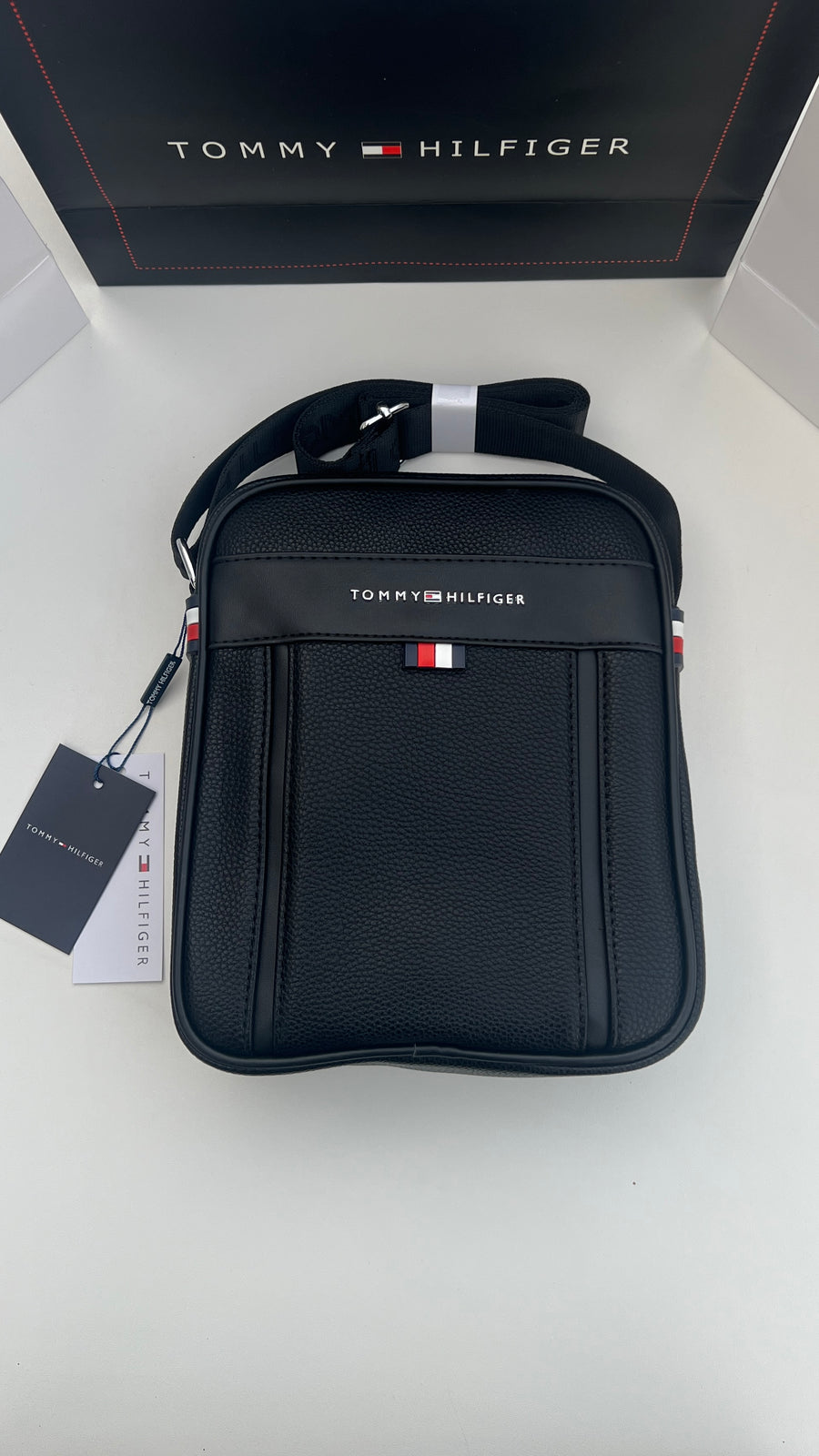 Tommy Hilfiger Crossbody Bag – Premium Stamped Bag with Gift Packaging