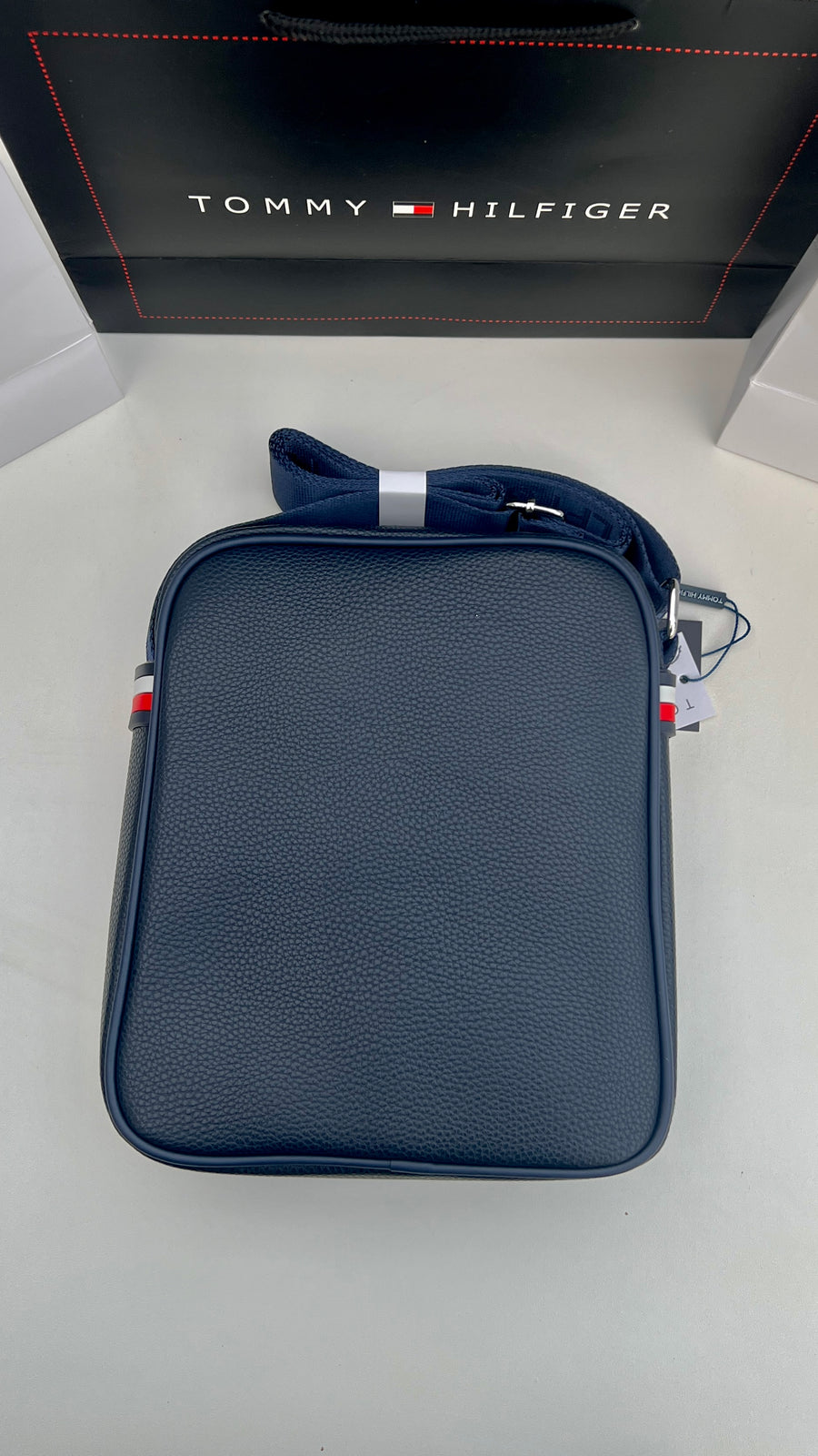 Tommy Hilfiger Crossbody Bag – Premium Stamped Bag with Gift Packaging