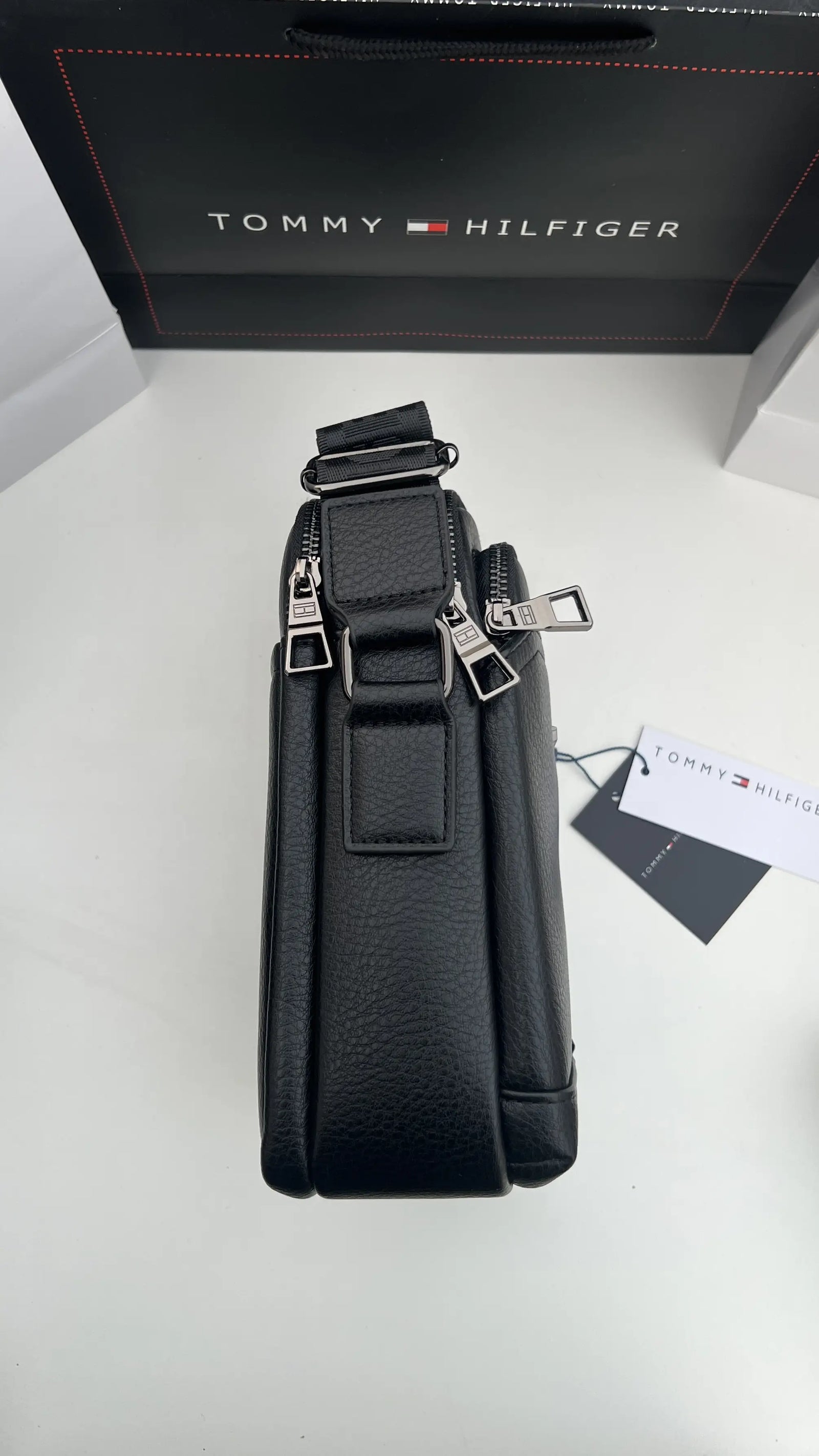 Tommy Hilfiger Crossbody Bag – Premium Stamped Bag with Gift Packaging