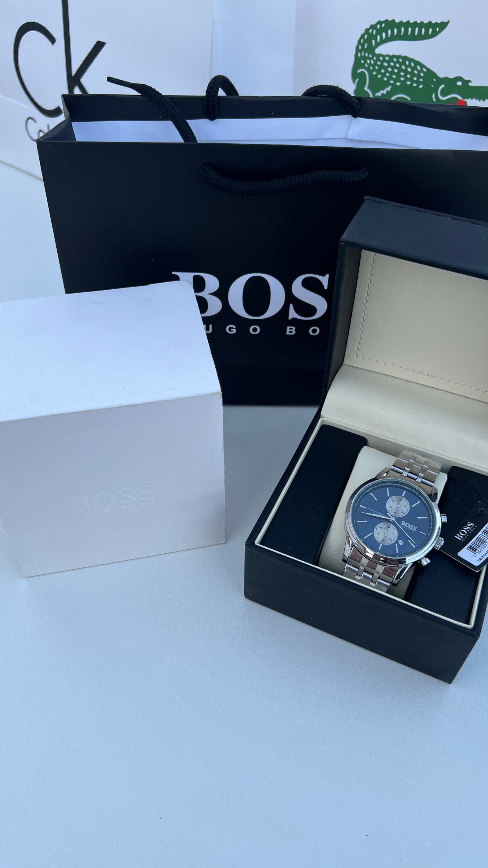 HUGO BOSS Metal Watch – Day Date Display with Premium Packaging
