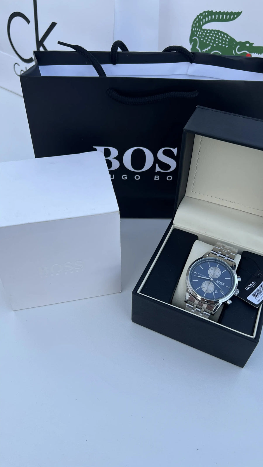 HUGO BOSS Metal Watch – Day Date Display with Premium Packaging