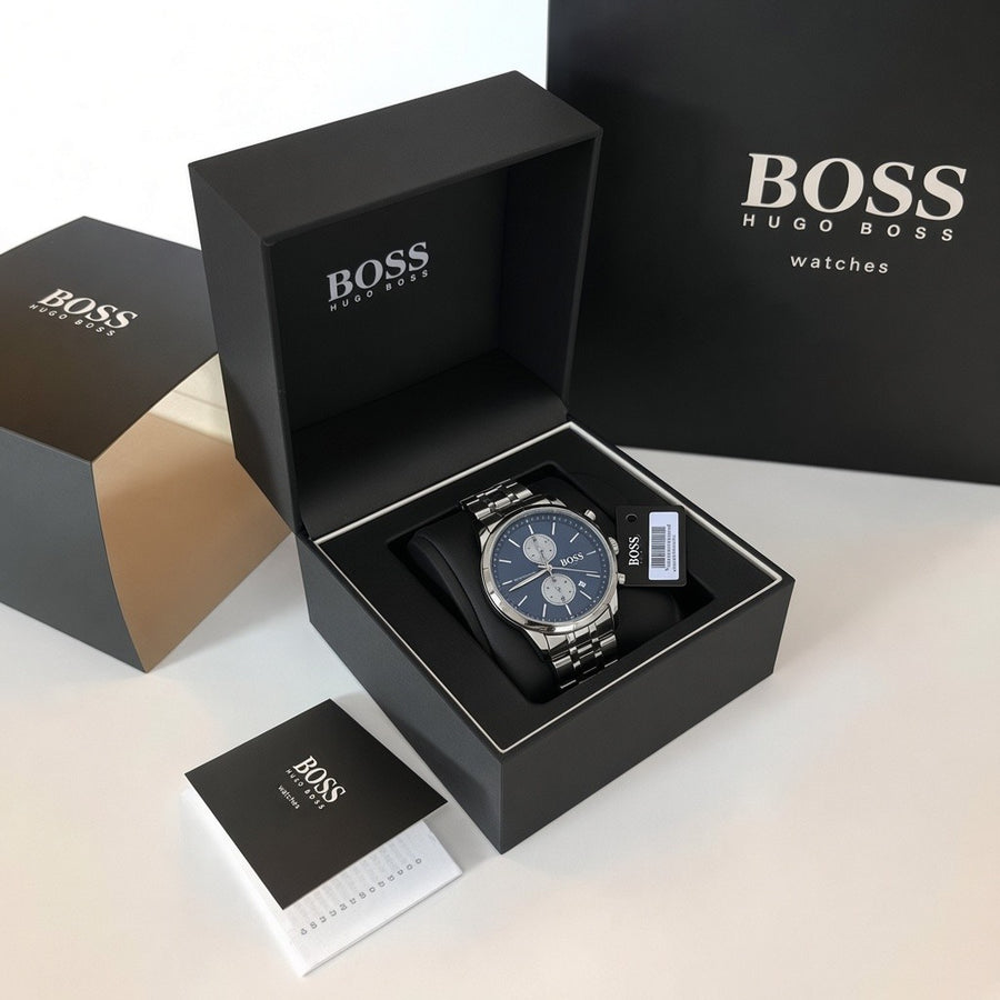HUGO BOSS Metal Watch – Day Date Display with Premium Packaging