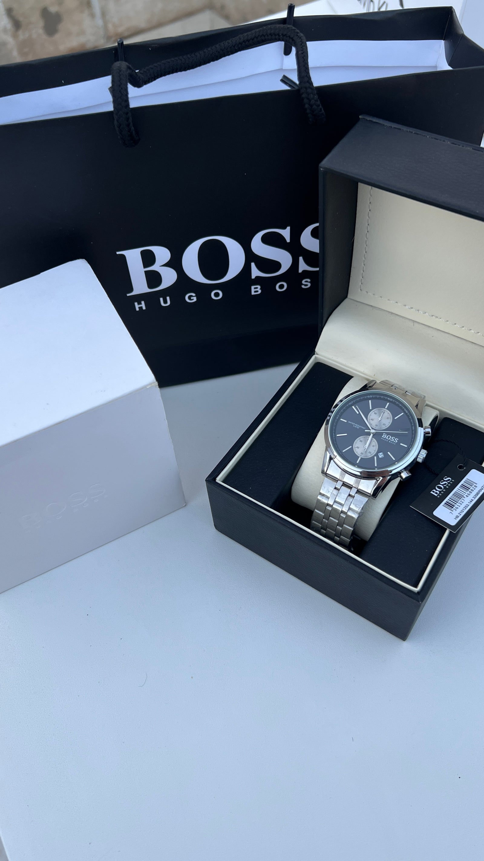 HUGO BOSS Metal Watch – Day Date Display with Premium Packaging