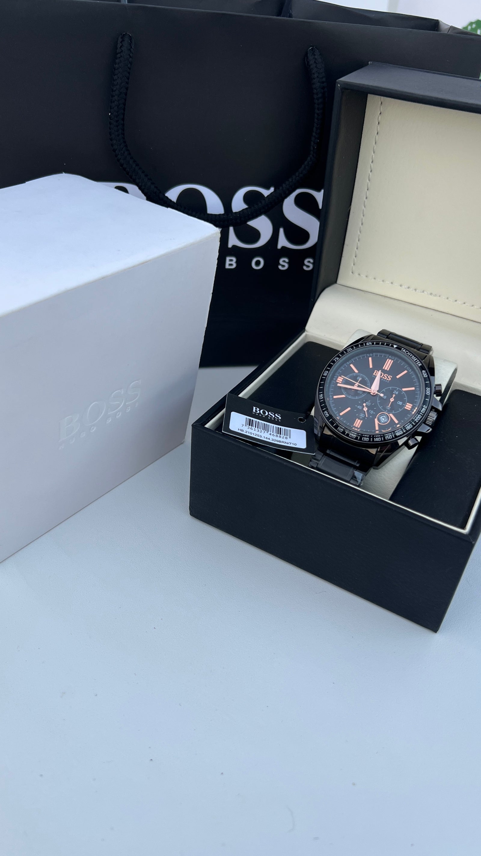 HUGO BOSS Metal Watch – Day Date Display with Premium Packaging