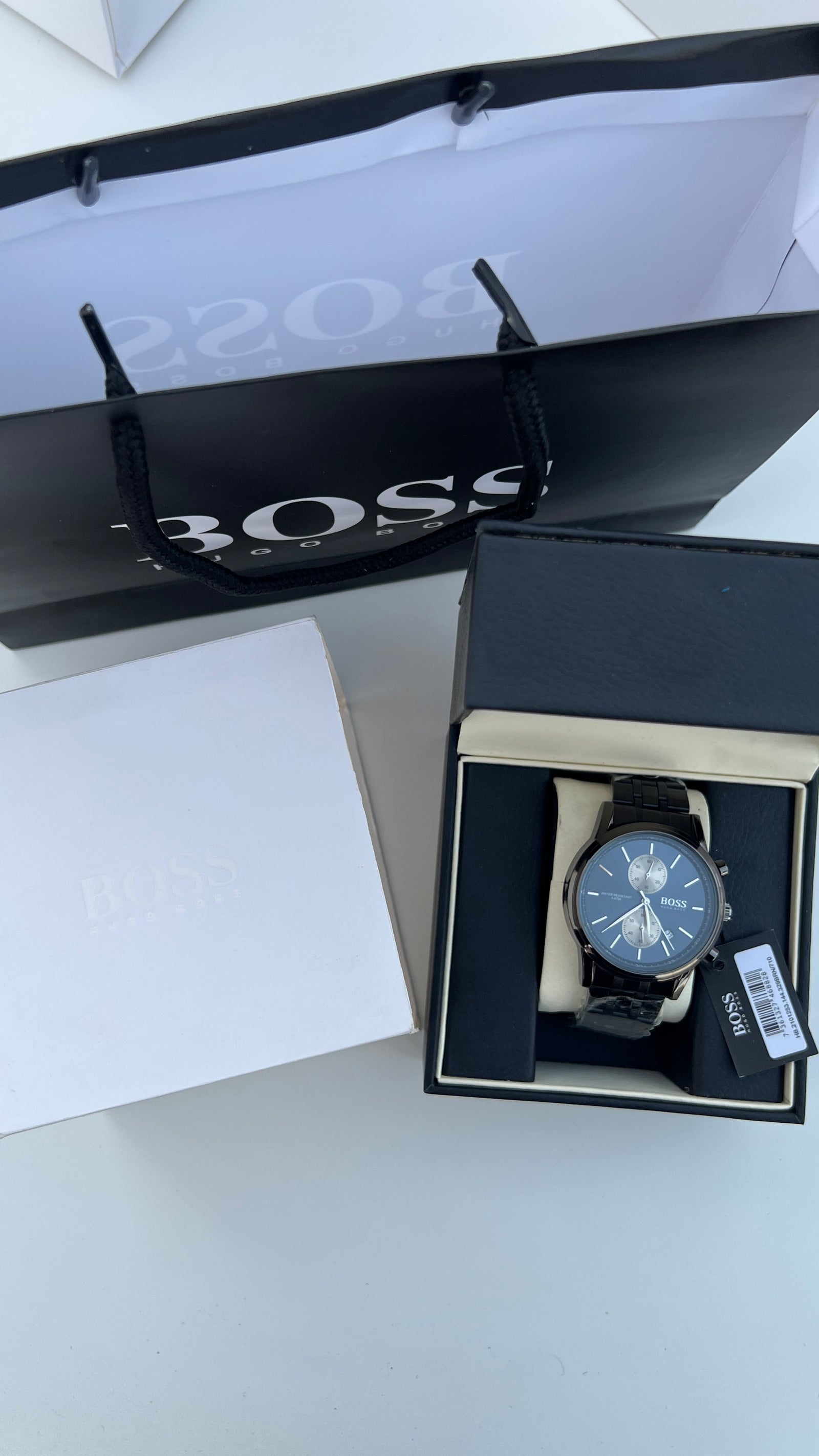 HUGO BOSS Metal Watch – Day Date Display with Premium Packaging