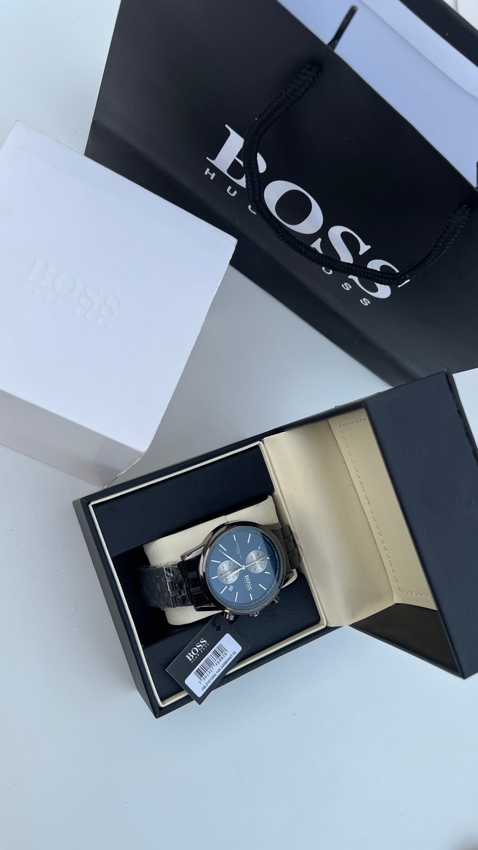 HUGO BOSS Metal Watch – Day Date Display with Premium Packaging