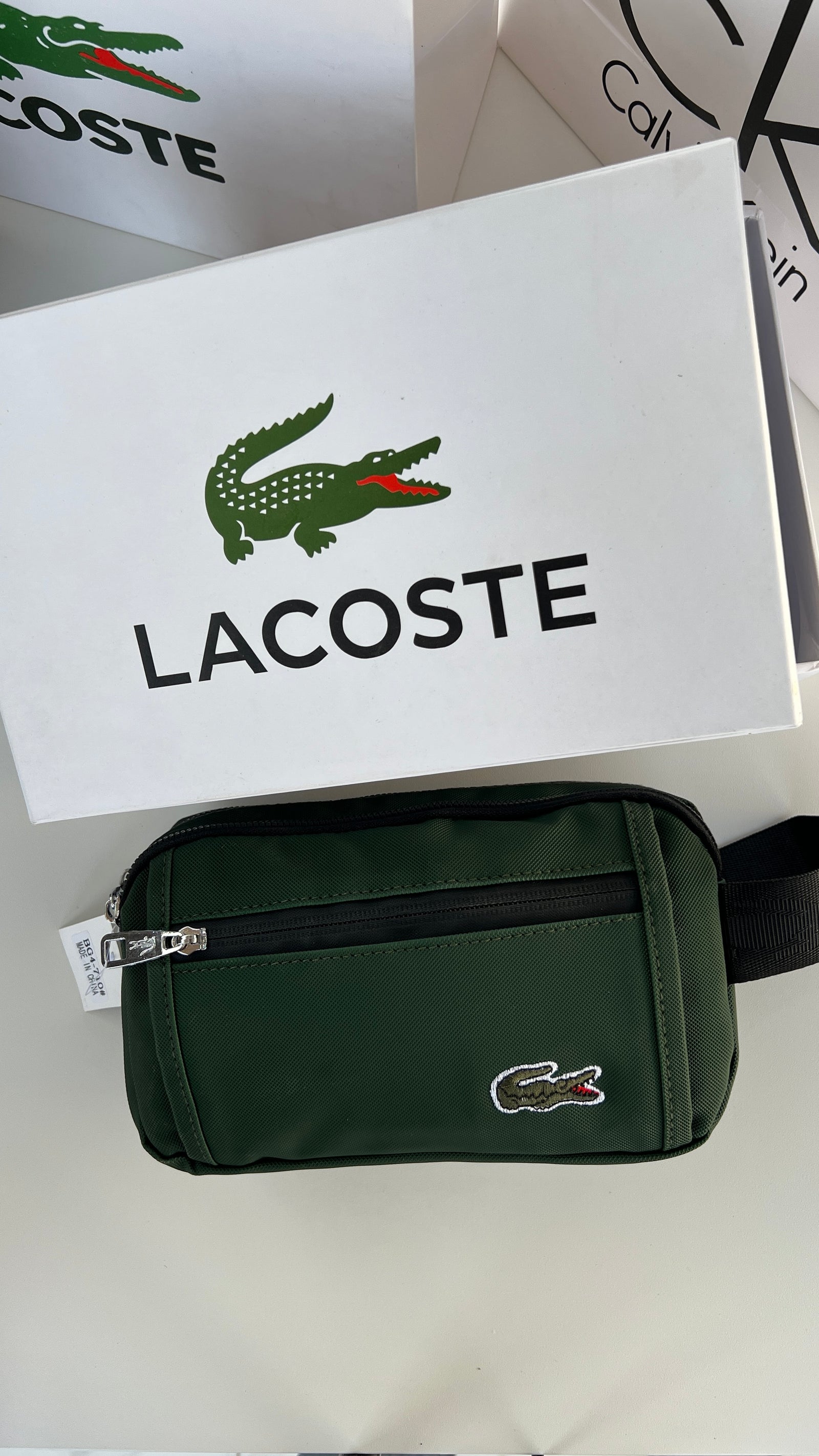 Lacoste synthetic fabric Handbag – Premium Handbag with Gift Packaging