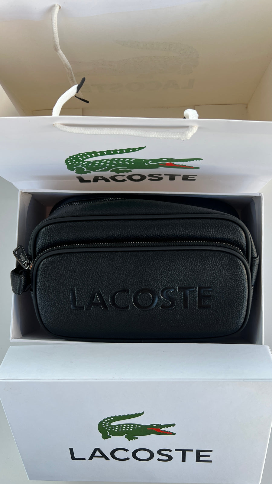 Lacoste leather Handbag – Premium Handbag with Gift Packaging