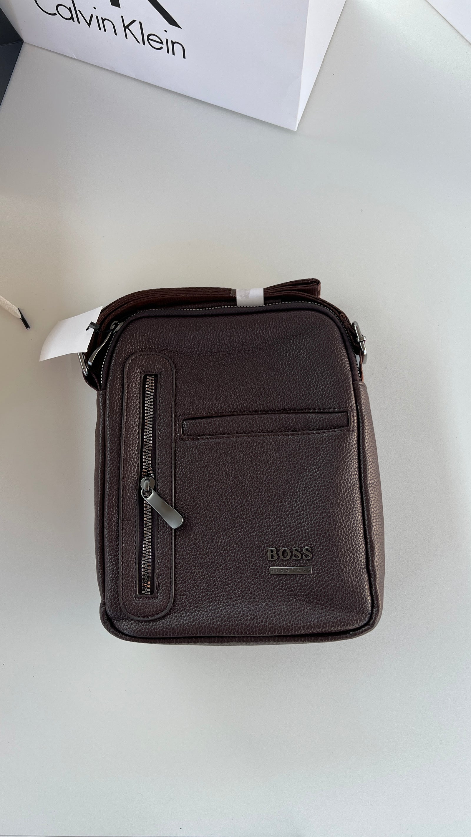 Hugo Boss Crossbody Bag – Premium Stamped Bag with Gift Packaging