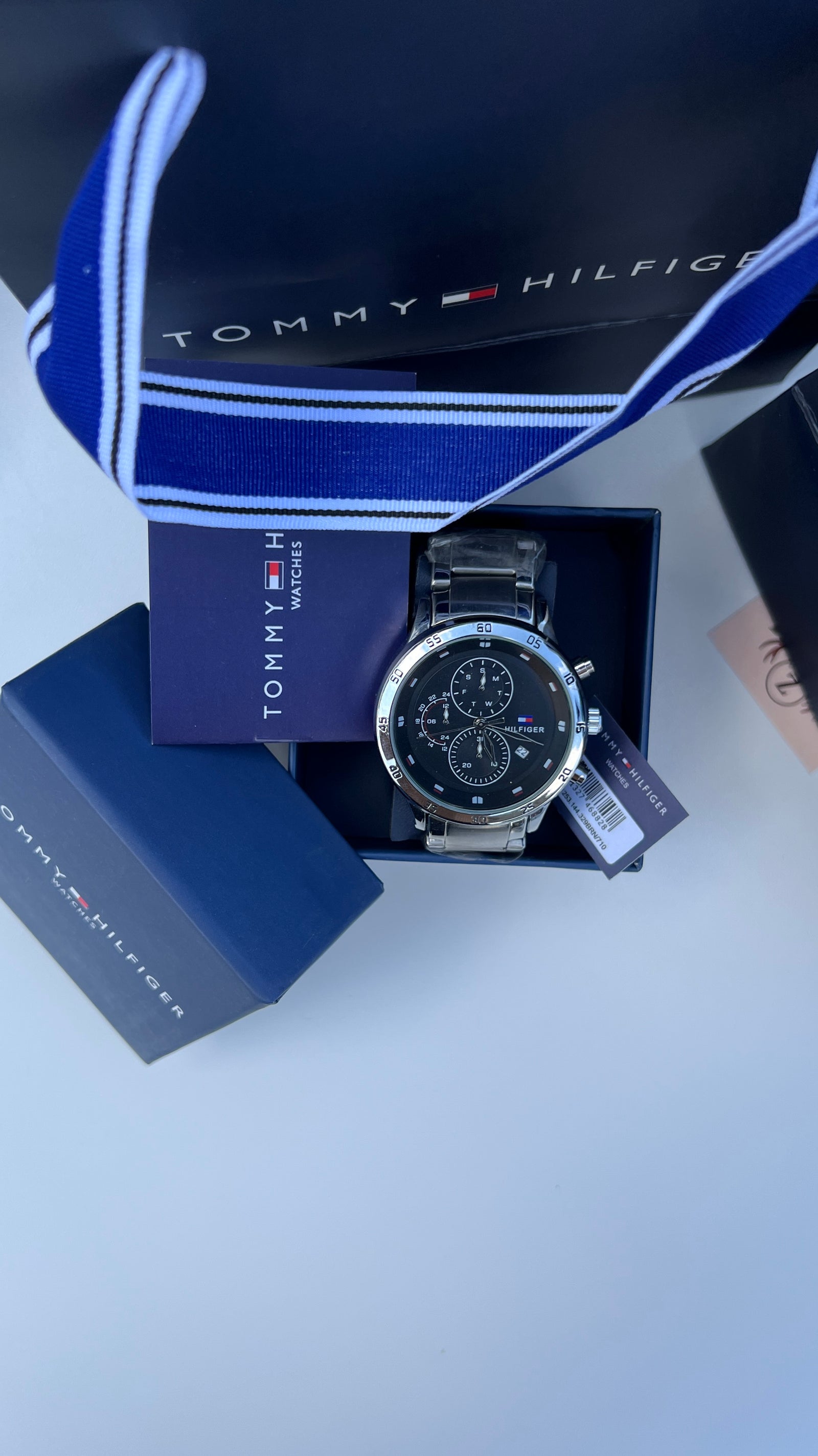 Tommy Hilfiger Metal Watch – Day Date Display with Premium Packaging