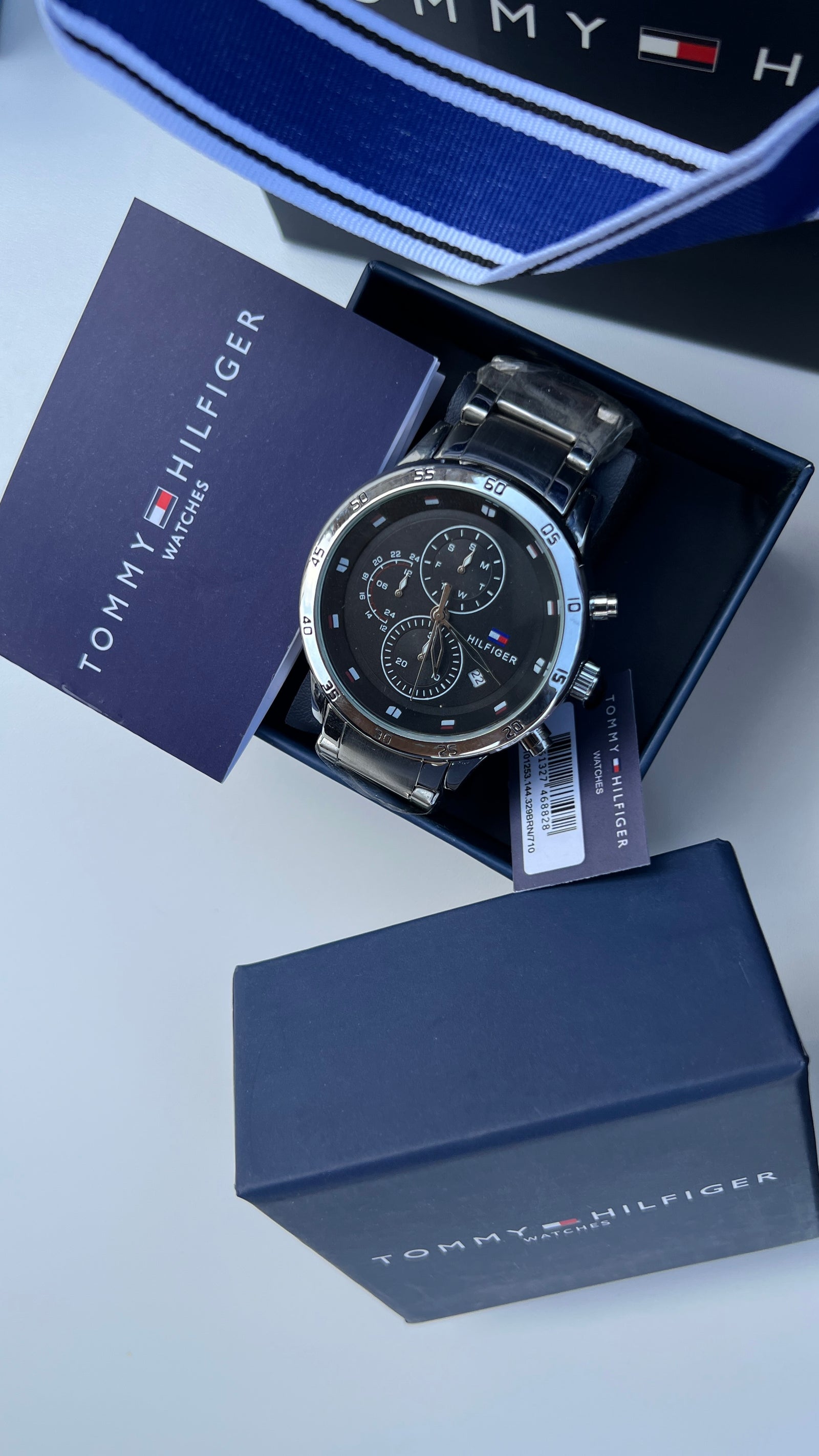 Tommy Hilfiger Metal Watch – Day Date Display with Premium Packaging