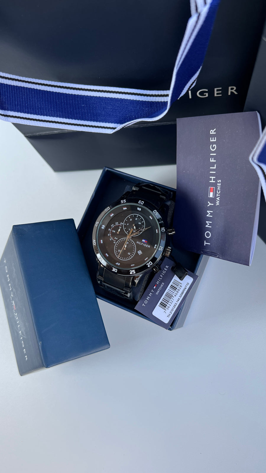Tommy Hilfiger Metal Watch – Day Date Display with Premium Packaging