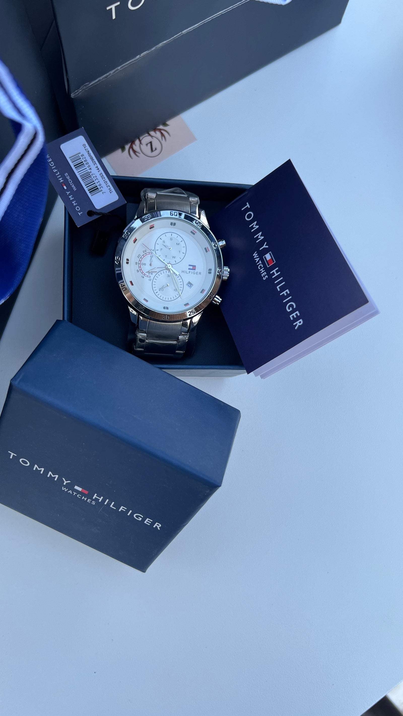 Tommy Hilfiger Metal Watch – Day Date Display with Premium Packaging