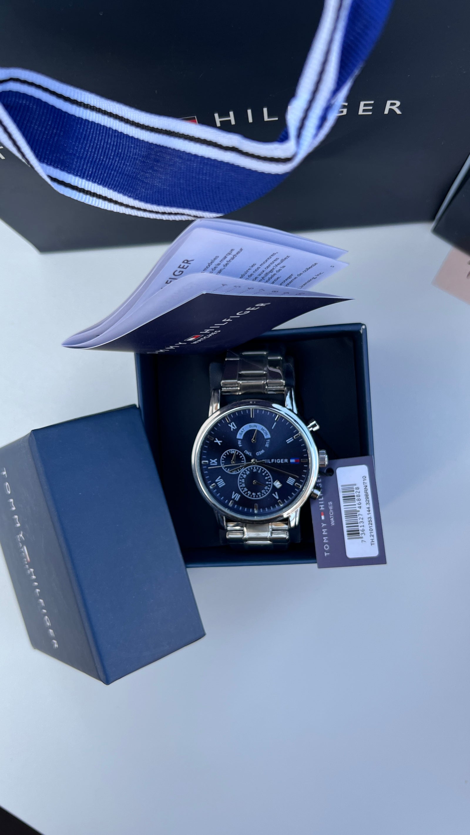Tommy Hilfiger Metal Watch – Day Date Display with Premium Packaging