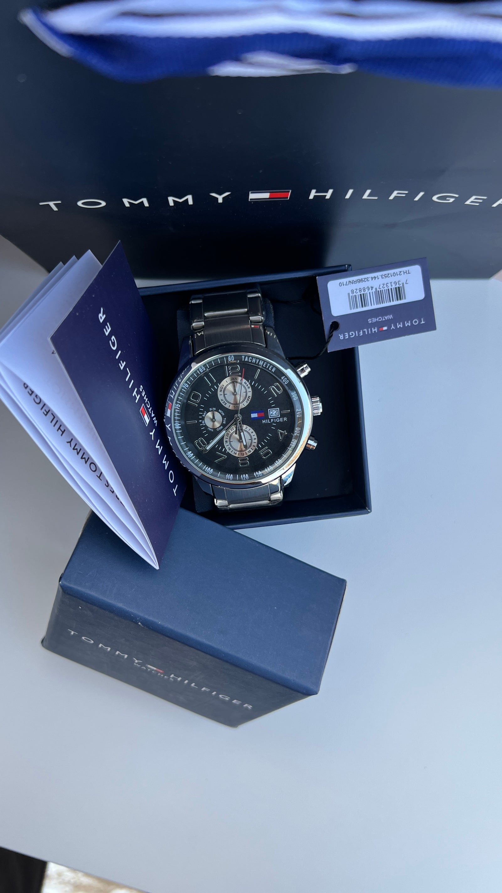 Tommy Hilfiger Metal Watch – Day Date Display with Premium Packaging