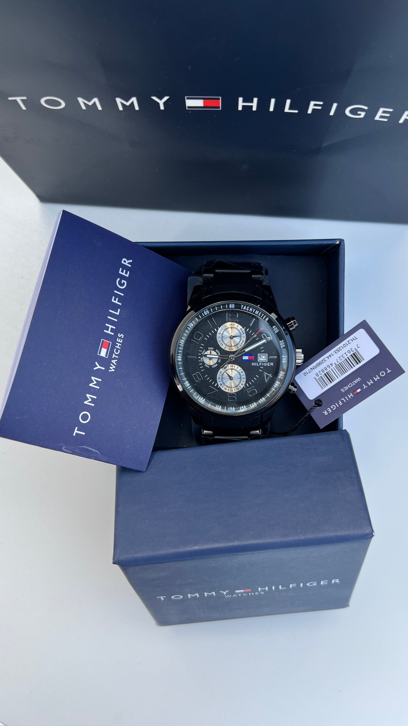 Tommy Hilfiger Metal Watch – Day Date Display with Premium Packaging