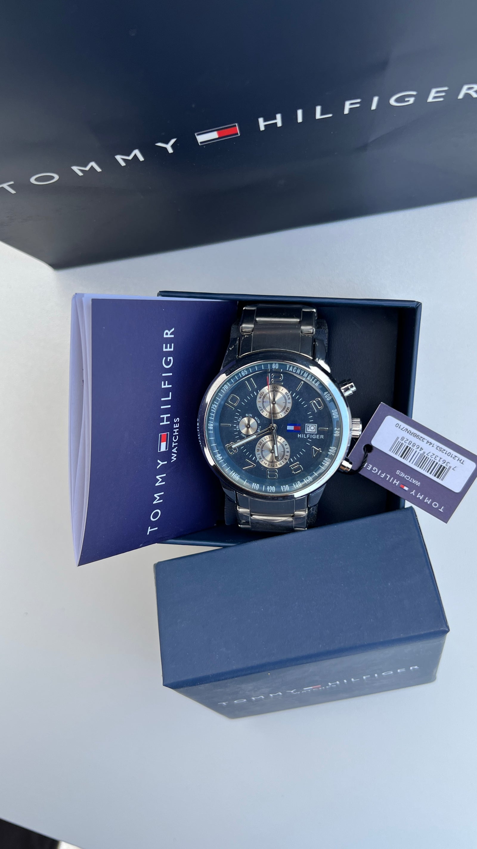 Tommy Hilfiger Metal Watch – Day Date Display with Premium Packaging