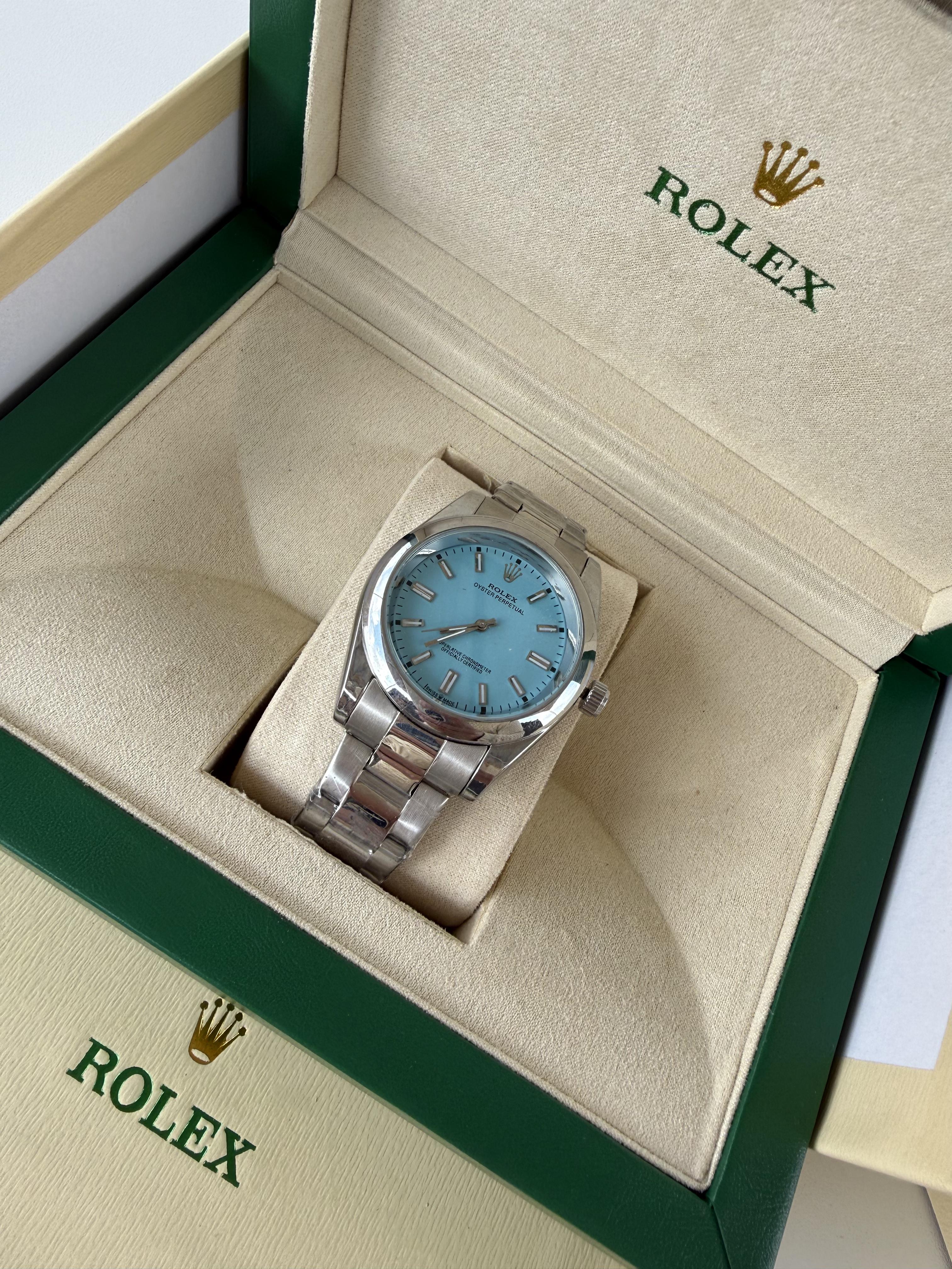 Rolex Oyster Perpetual metal Watch – with Standard Gift Box Packaging