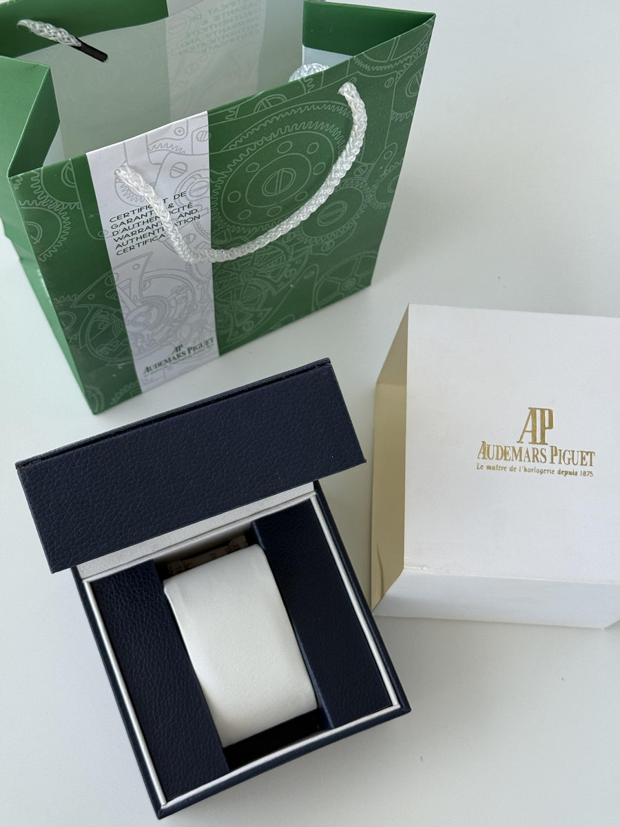 Audemars Piguet Leather Watch Box – Premium Storage Box with Shopping Bag